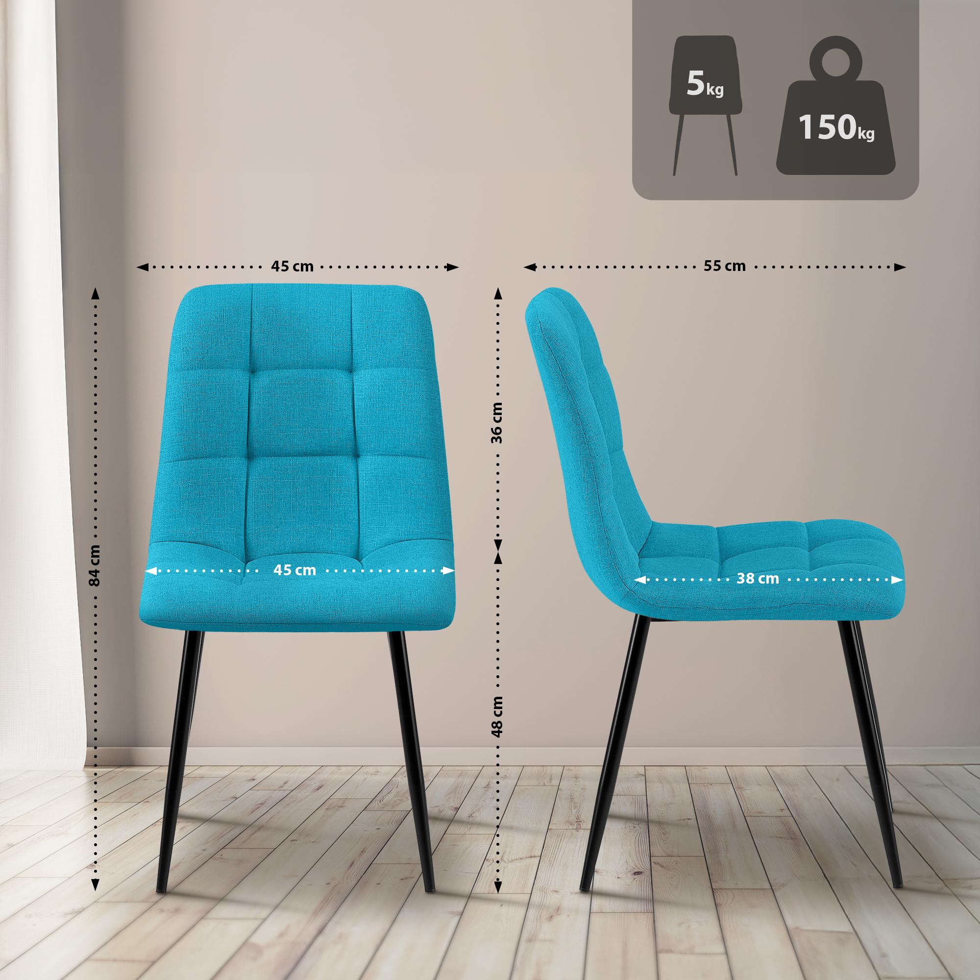Lot de 4 chaises de salle à manger Tilde
