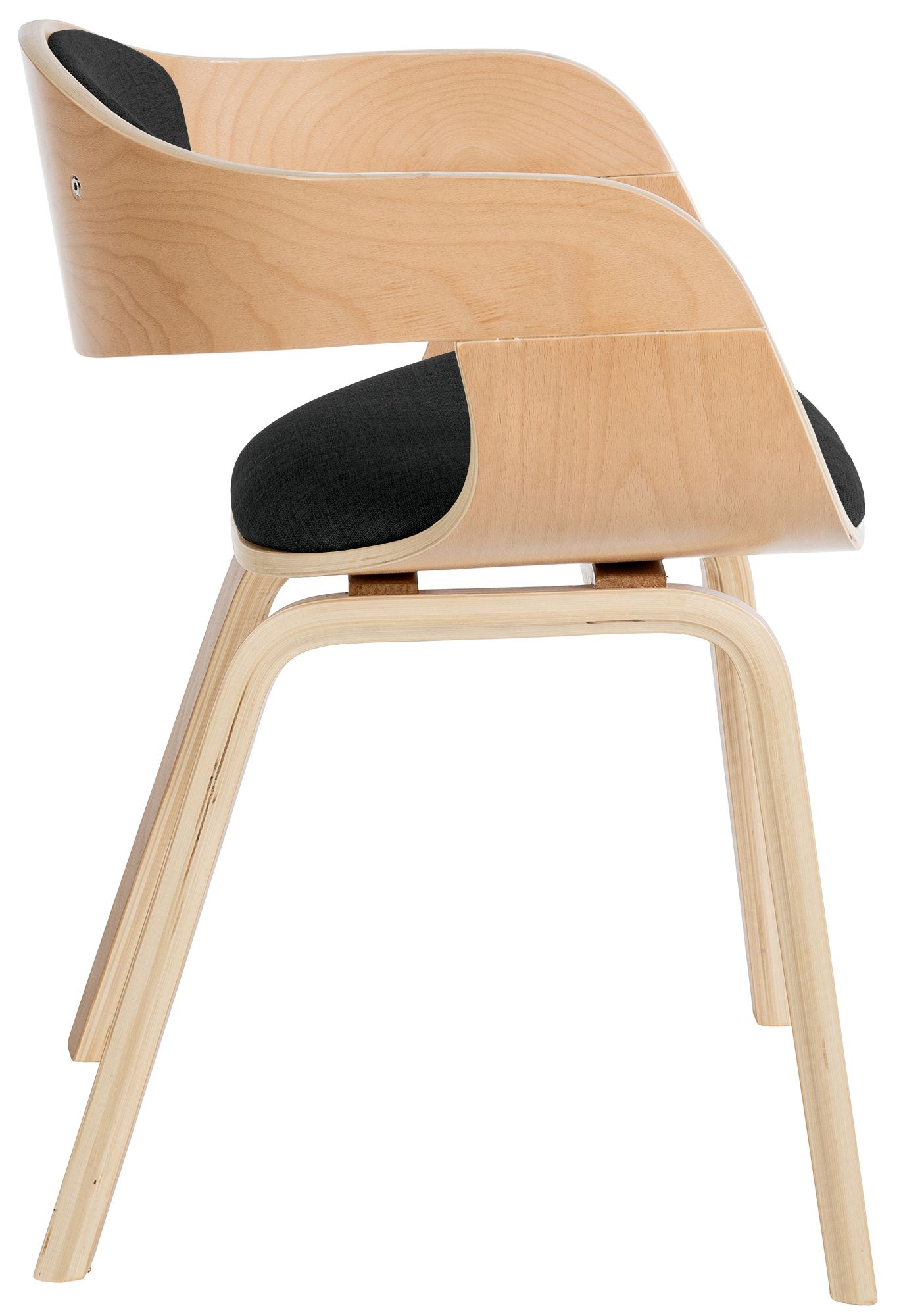 Chaise retro Kingston en tissu