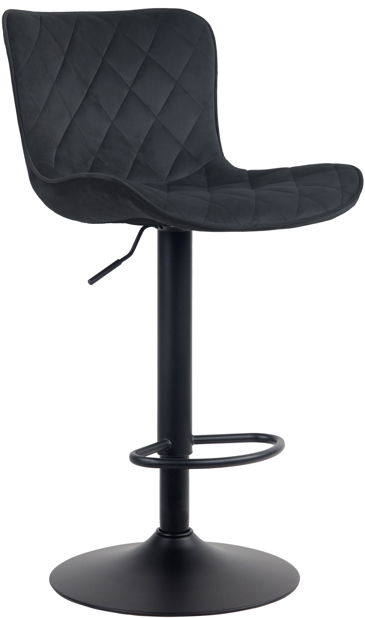Tabouret de bar Emma Pied en Métal Hauteur réglable Siège pivotant