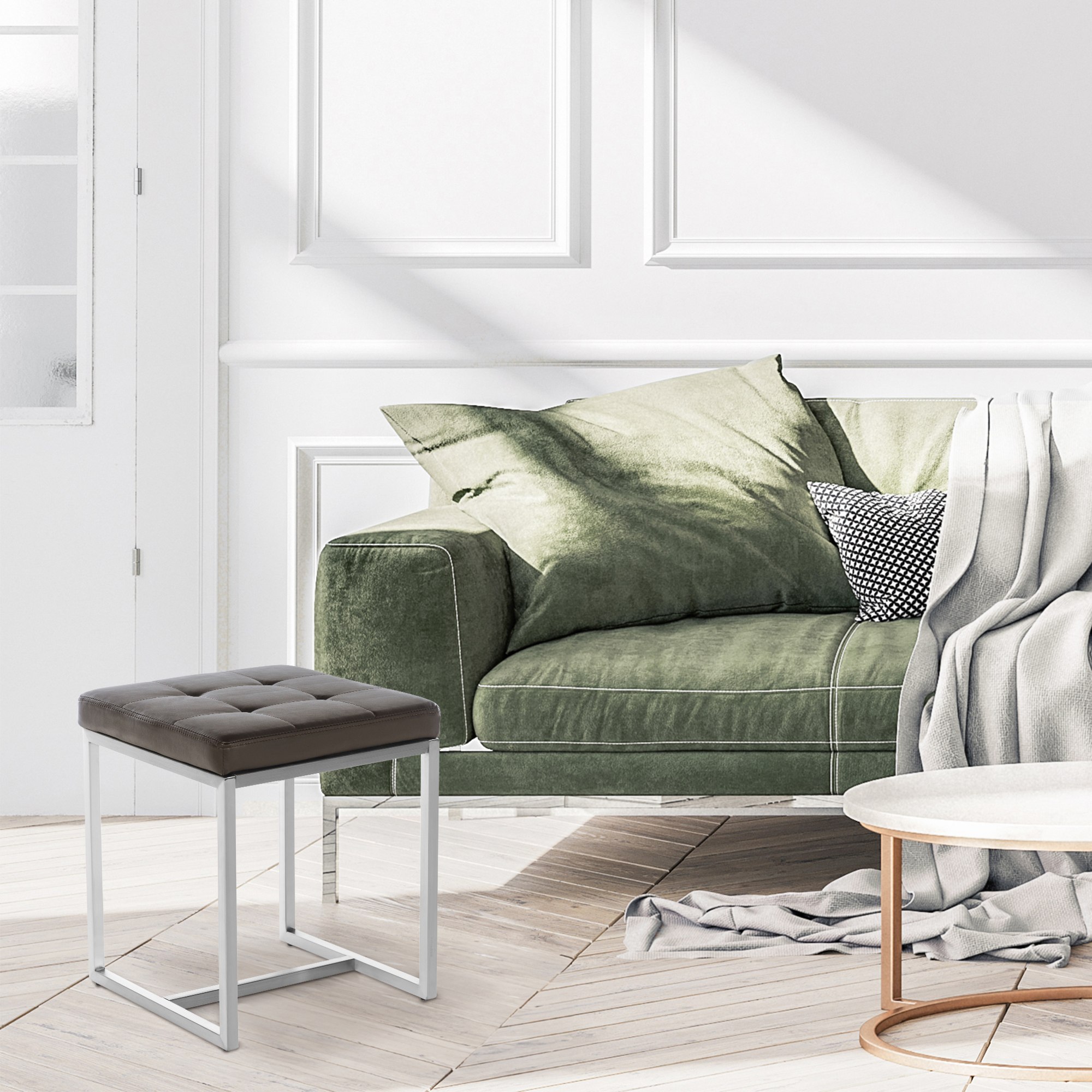 Tabouret cuisine Barci similicuir
