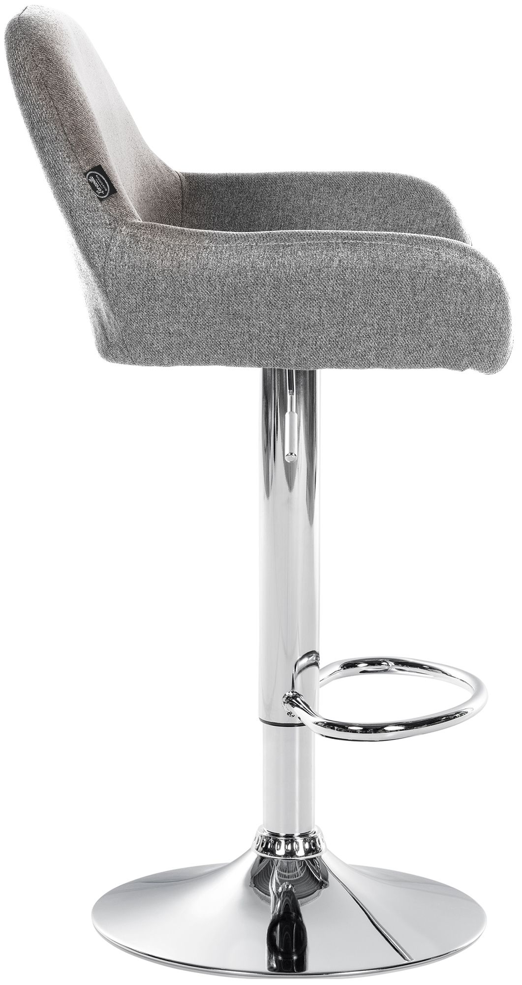 Lot de 2 tabourets de bar Braga en tissu