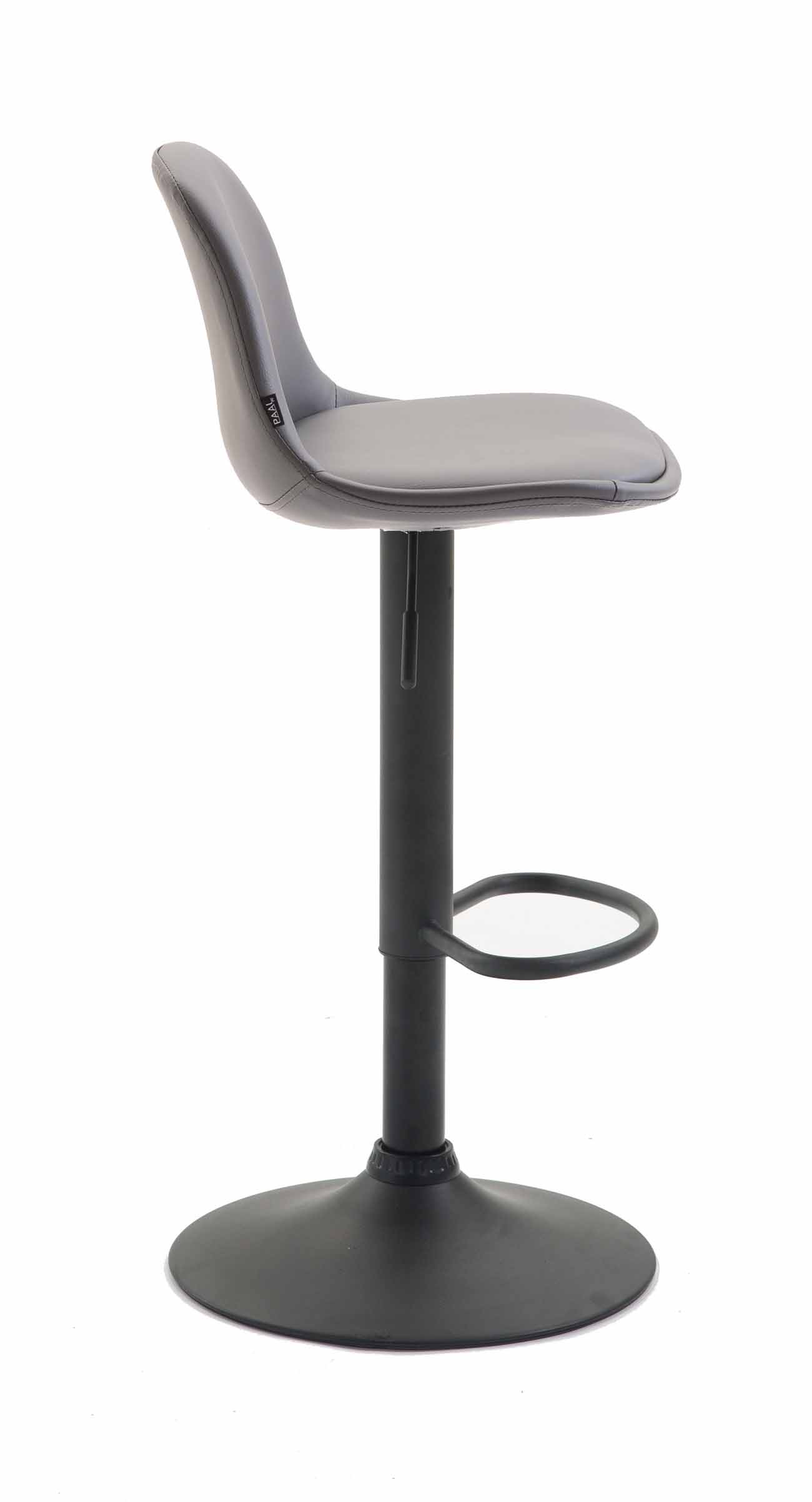 Tabouret de bar  Kiel assise et dossier rembourrés similicuir
