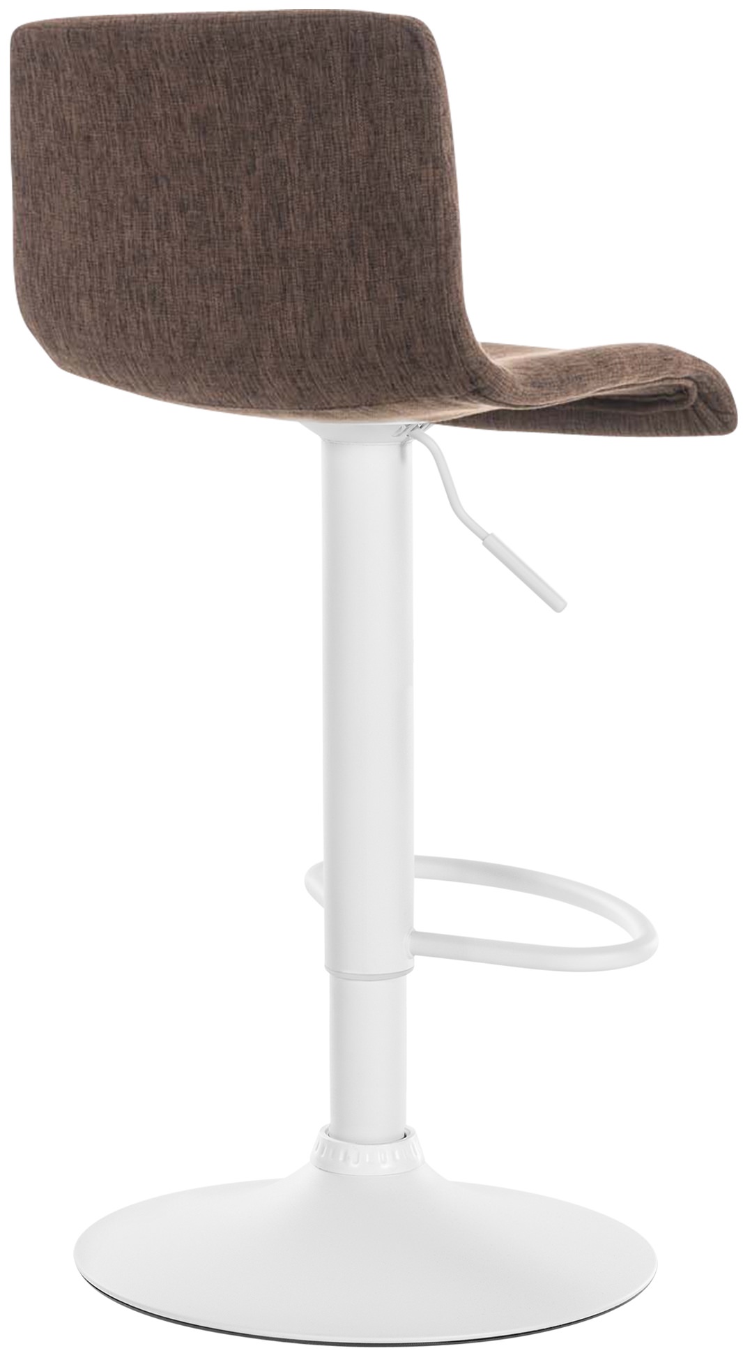 Tabouret de bar Hover Assise en Tissu Piètement Métal chromé