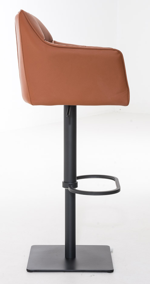 Lot de 2 tabourets de bar Damaso en similicuir