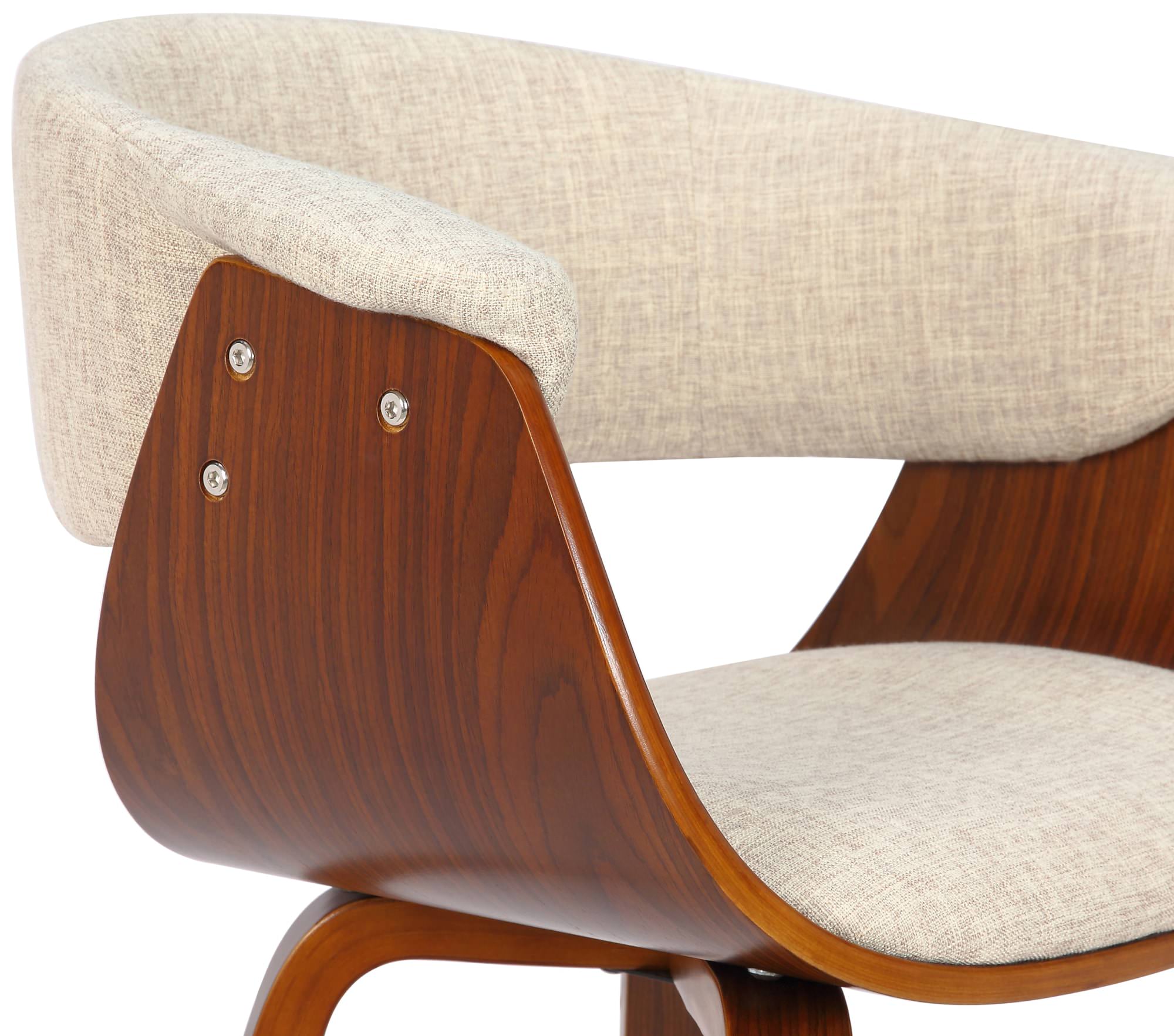 Lot de 2 chaises de salle a manger Bruce en tissu