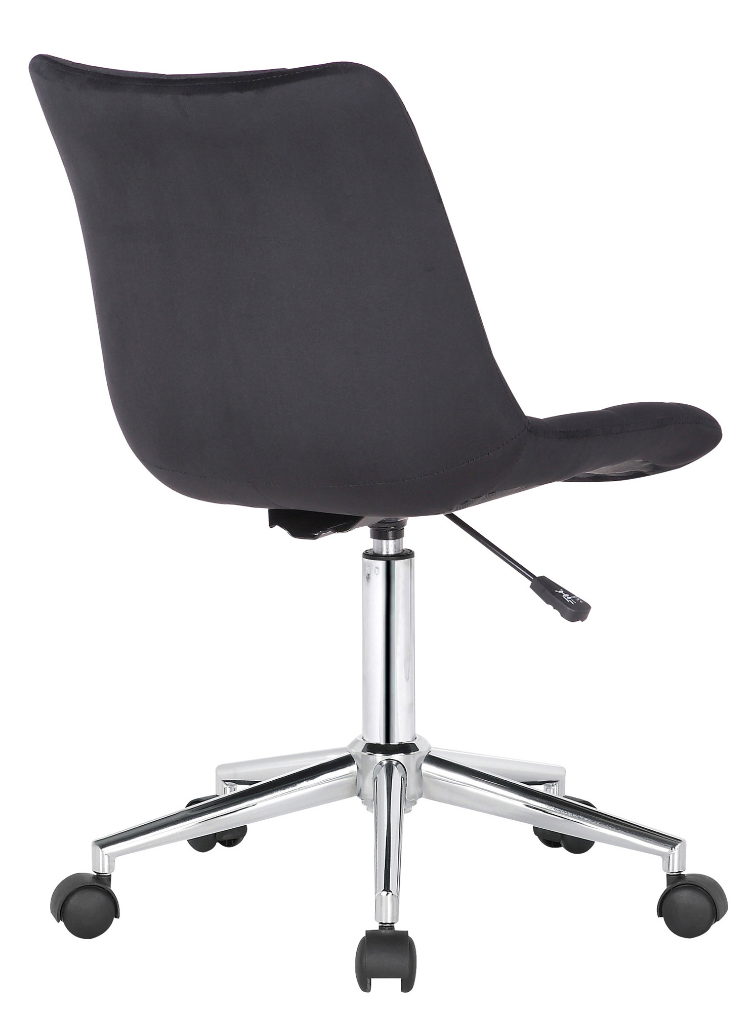 Chaise de bureau pivotant Medford en Velours avec Hauteur ajustable et Roulettes