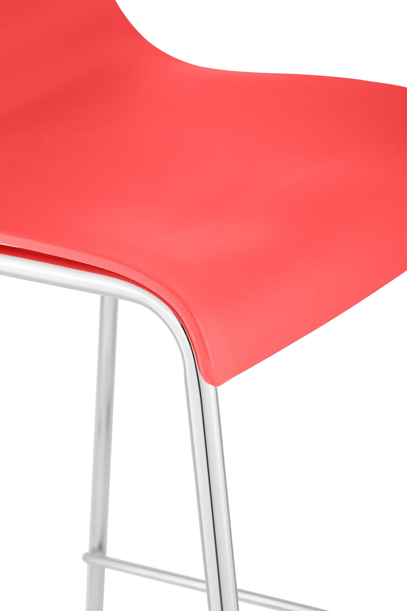 Tabouret de Bar Hover Plastique Cadre à 4 Pieds
