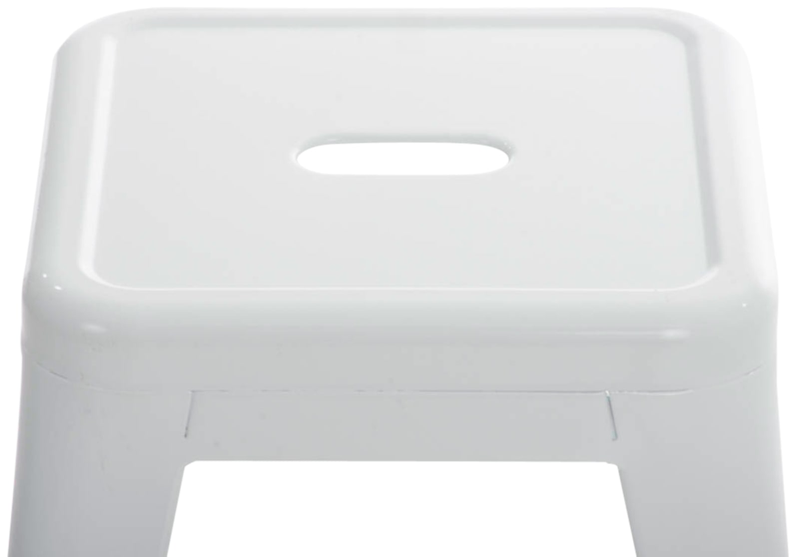 Lot de 4 tabourets bas au style industriel Armin en métal