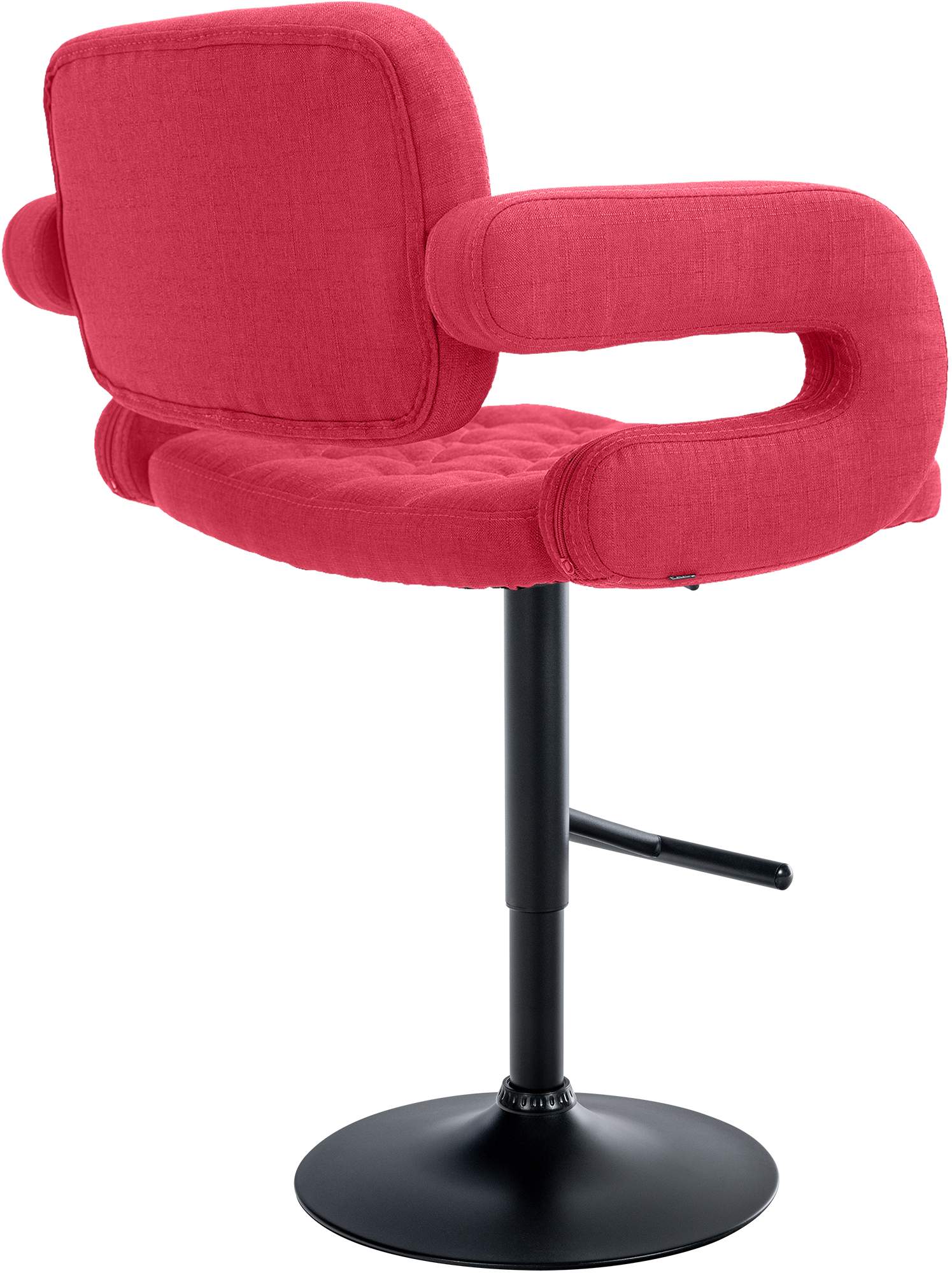 Tabouret de bar Dublin Tissu avec pied en métal