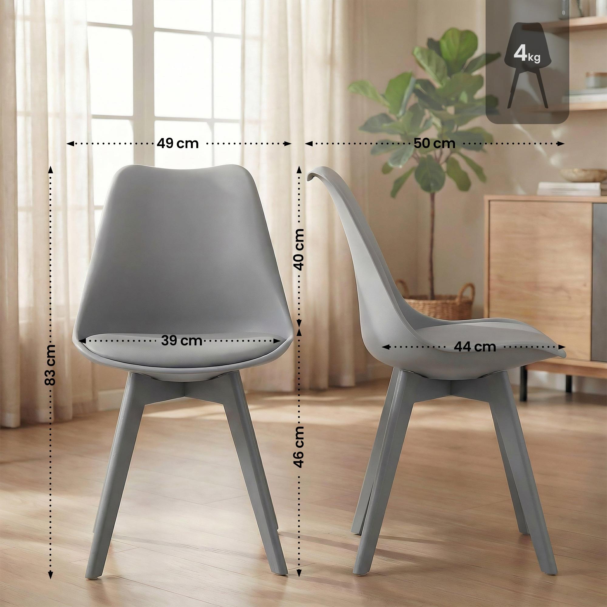 Chaise de salle à manger Linares : design élégant et confortable pour vos repas en famille ou entre amis