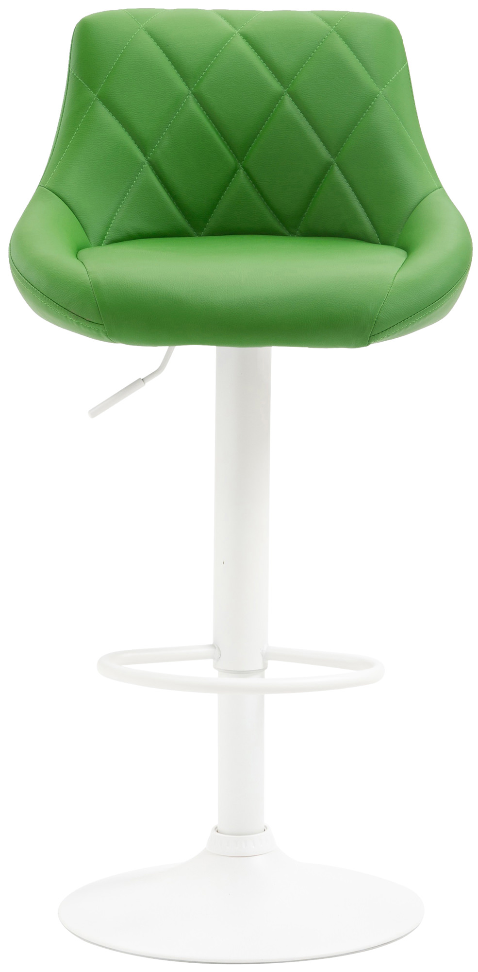 Tabouret de bar Lazio en similicuir avec pied en métal
