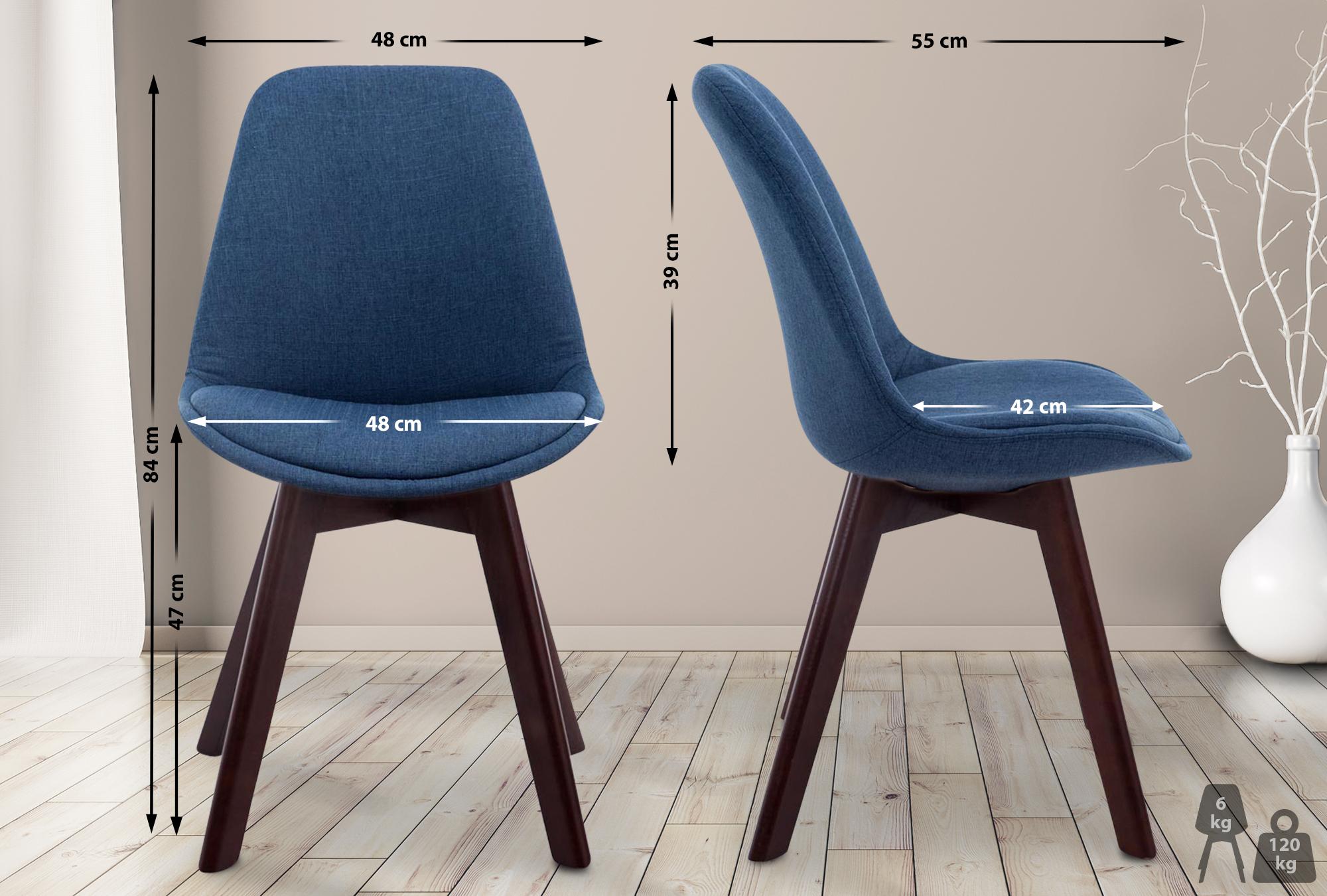 Chaise de visiteur Borneo V2 tissu
