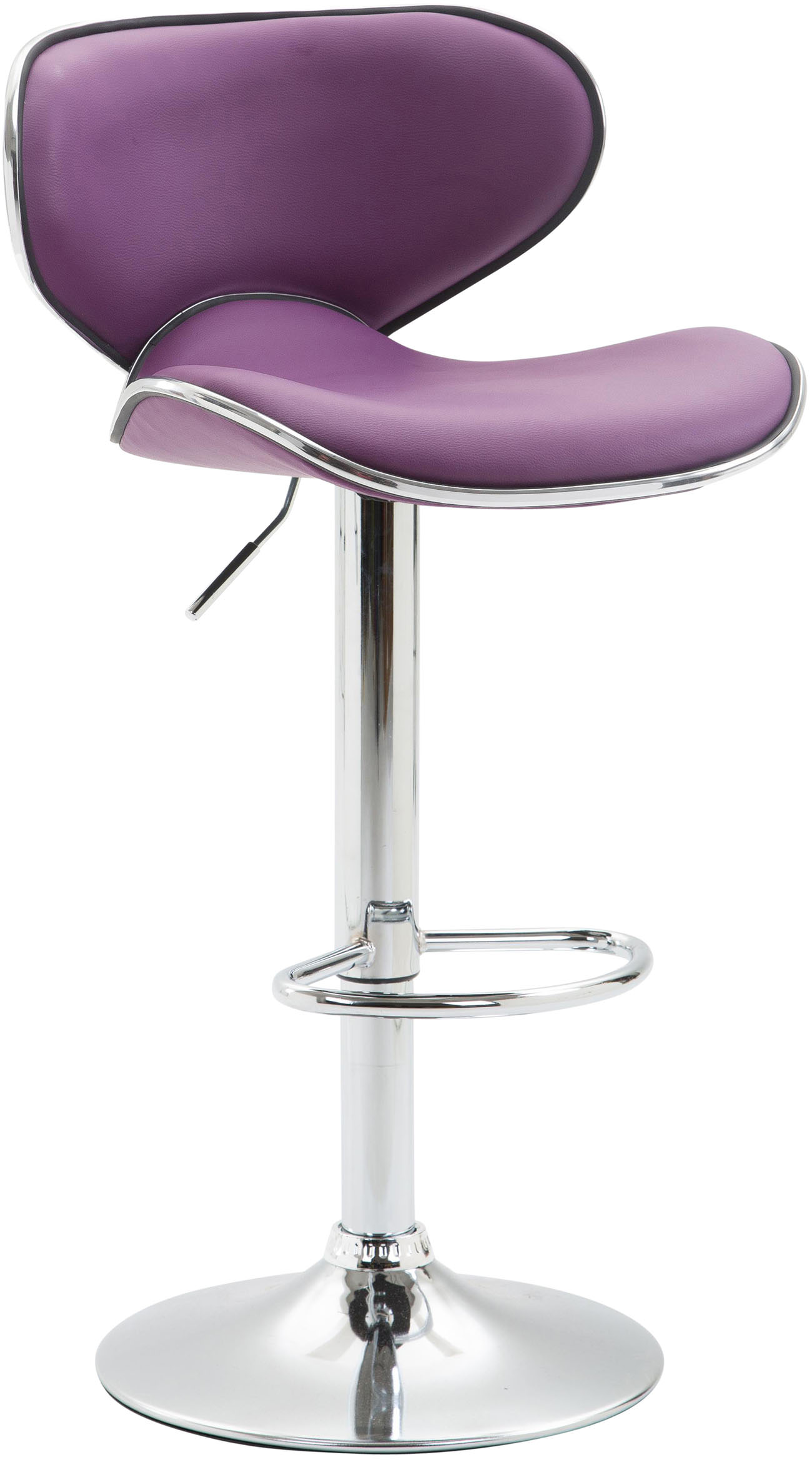 Tabouret de bar Las Vegas V2 similicuir avec pied en métal