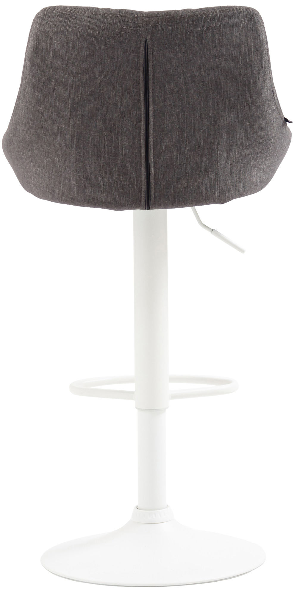Tabouret de bar Lazio en Tissu Hauteur réglable siège pivotant