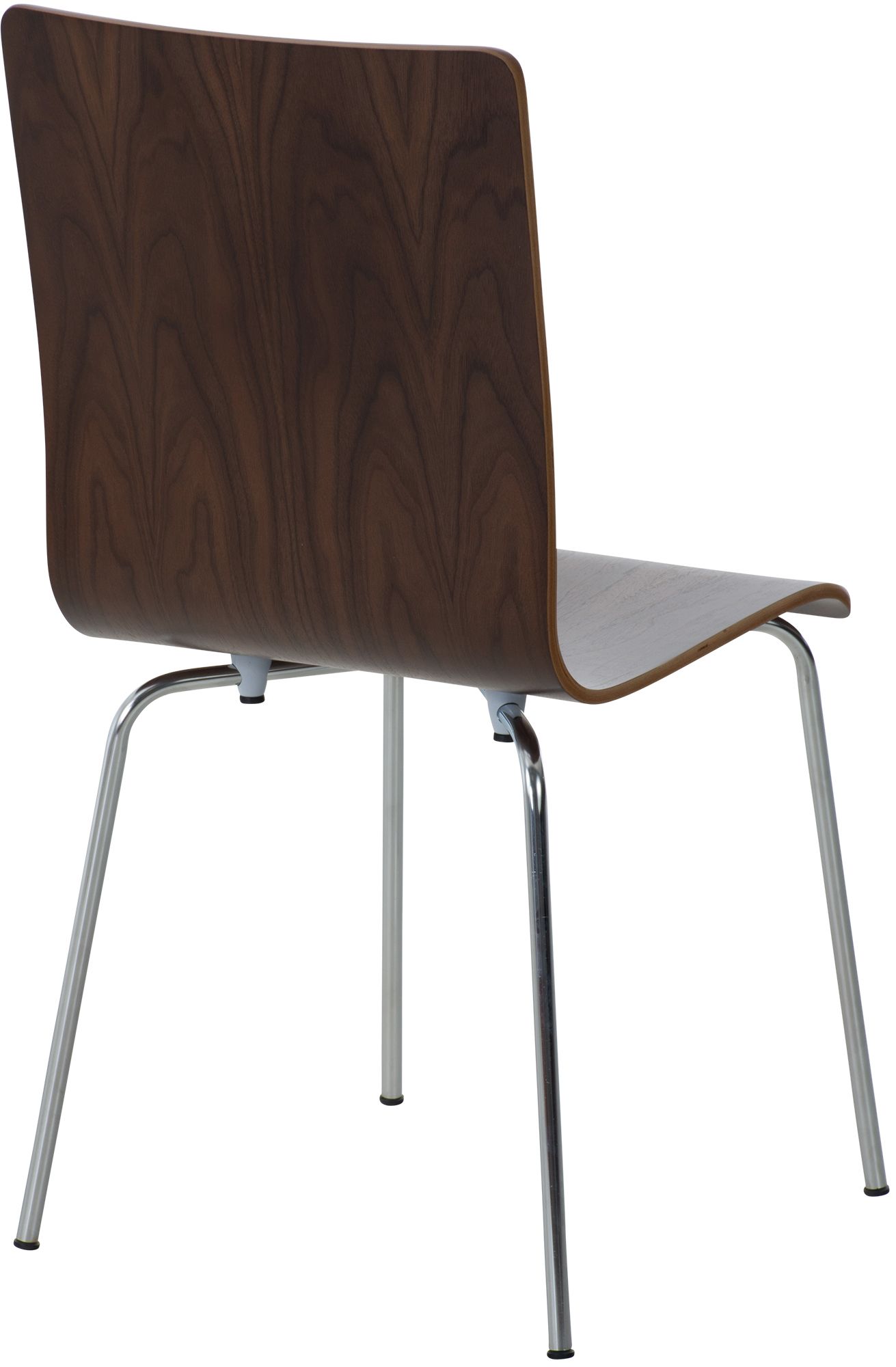 Chaise en bois avec piètement en métal PEPE Noyer