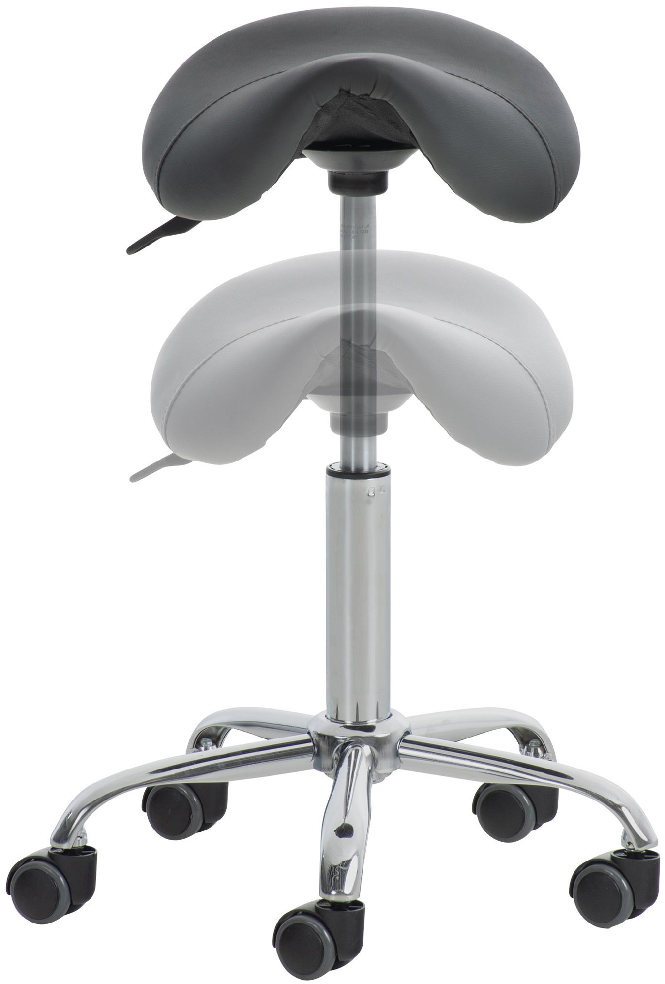 Lot de 2 tabourets de travail Reno en similicuir