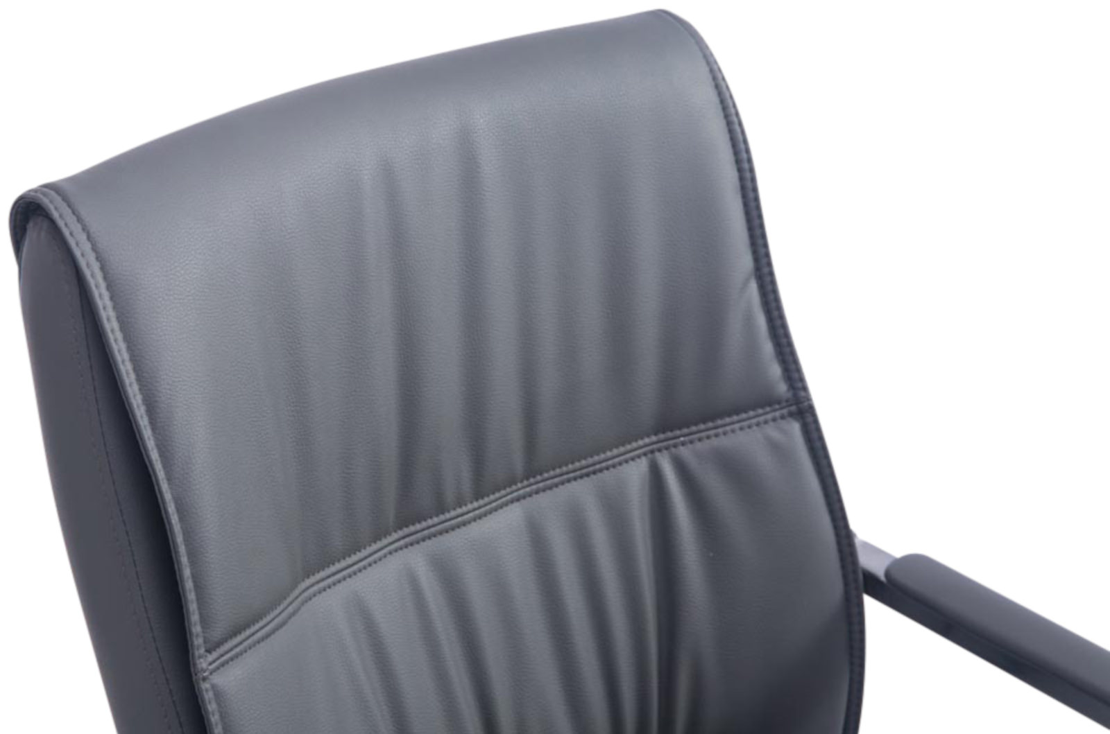 Lot de 2 Chaises Cantilever XXL Anubis en Similicuir avec accoudoirs