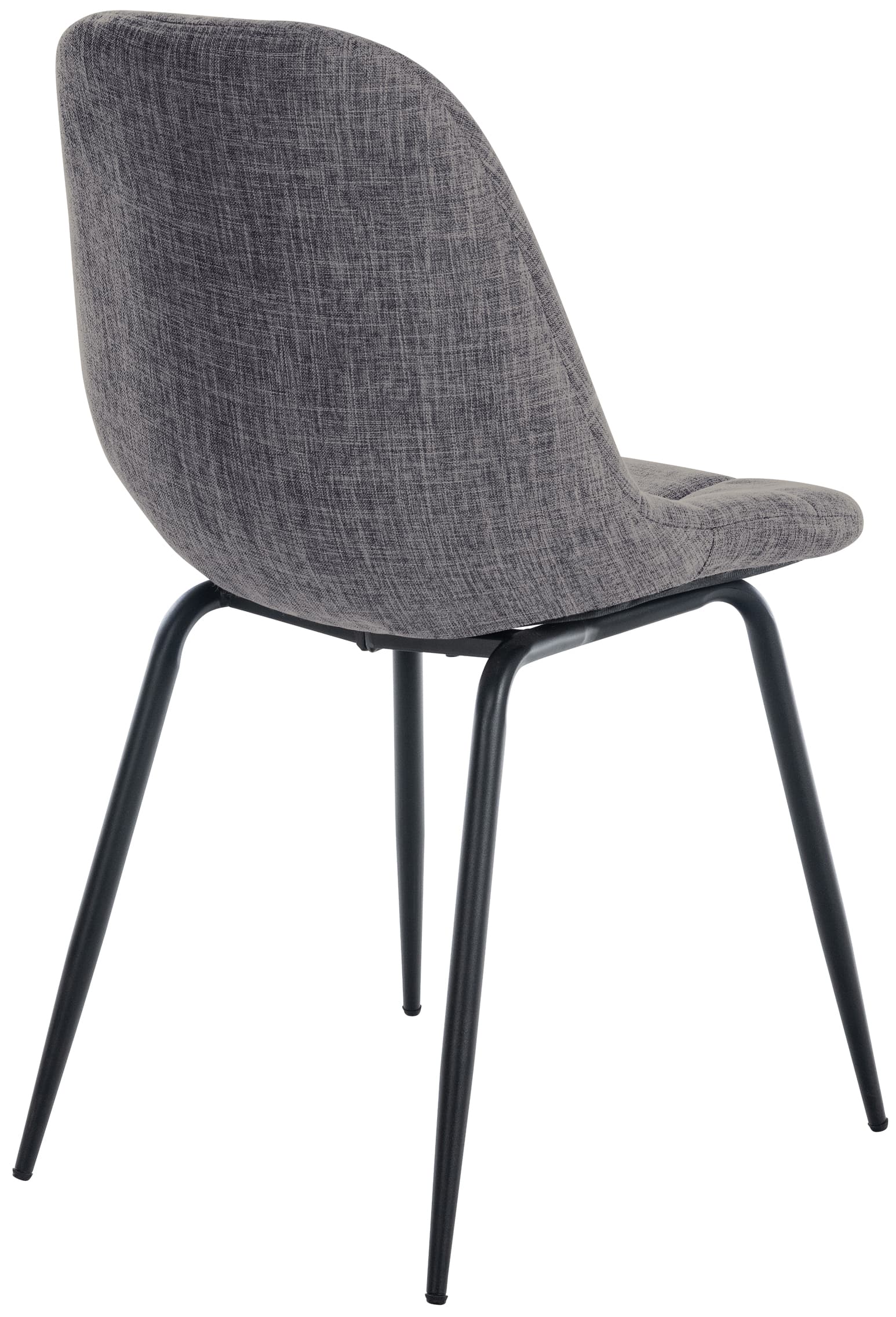 Chaise de salle à manger Tom avec Pieds en métal noir