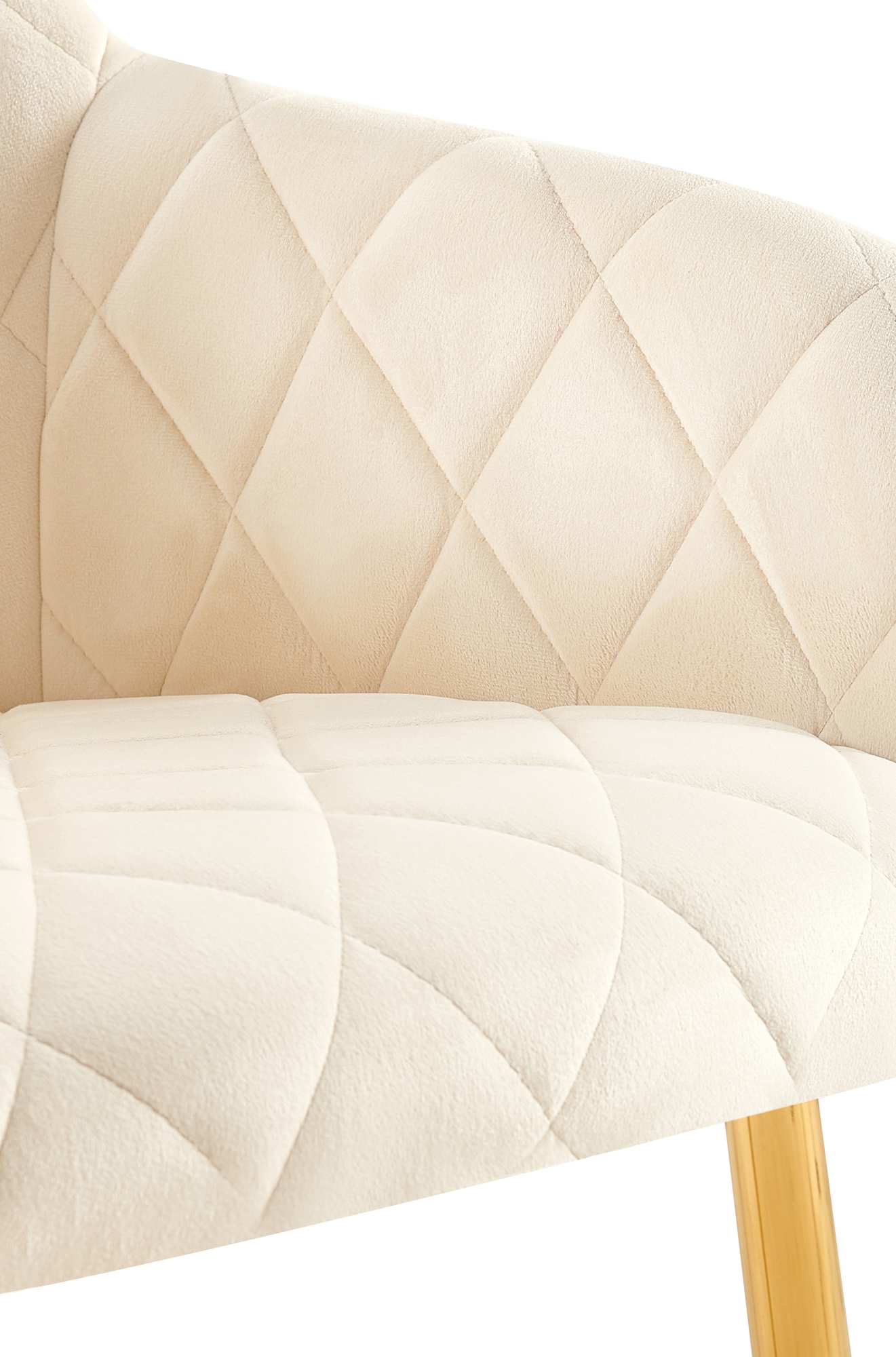 Lot de 2 chaises de salle à manger Monett velours