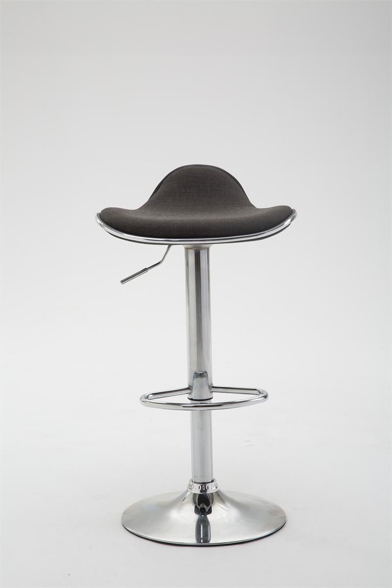 Tabouret de bar Shanghai tissu avec pied en métal