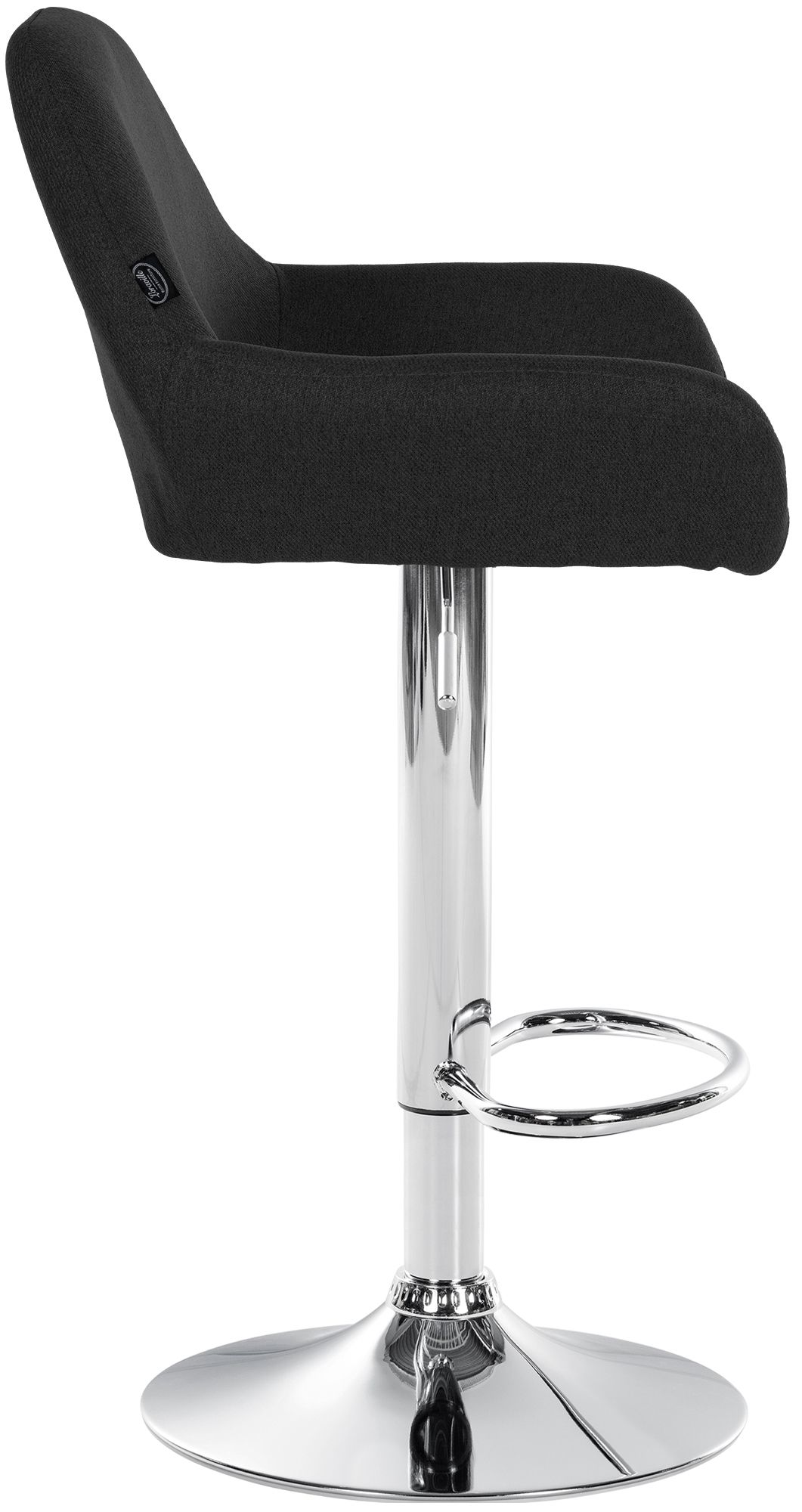 Lot de 2 tabourets de bar Braga en tissu