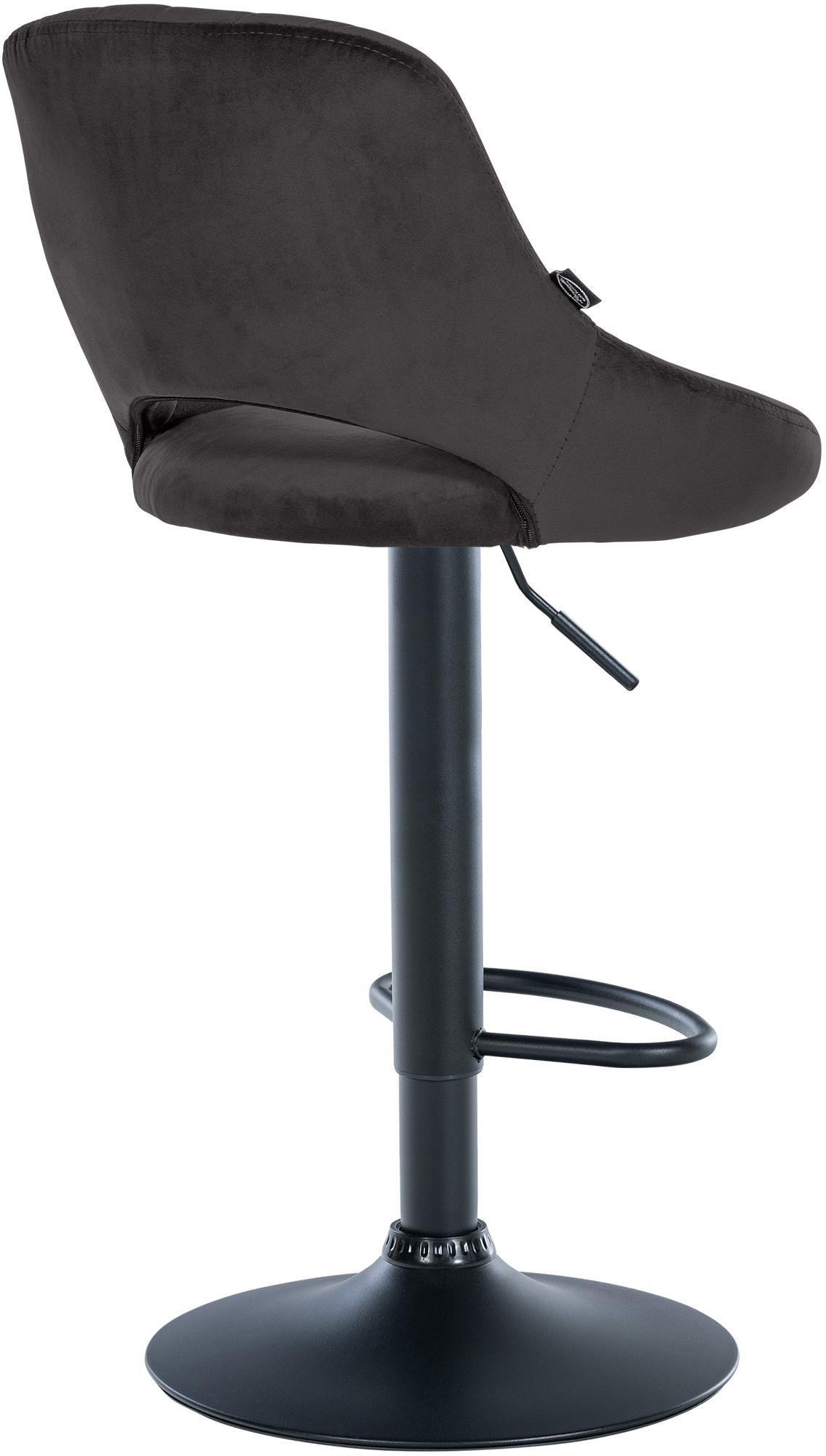 Tabouret de bar Milet en velours