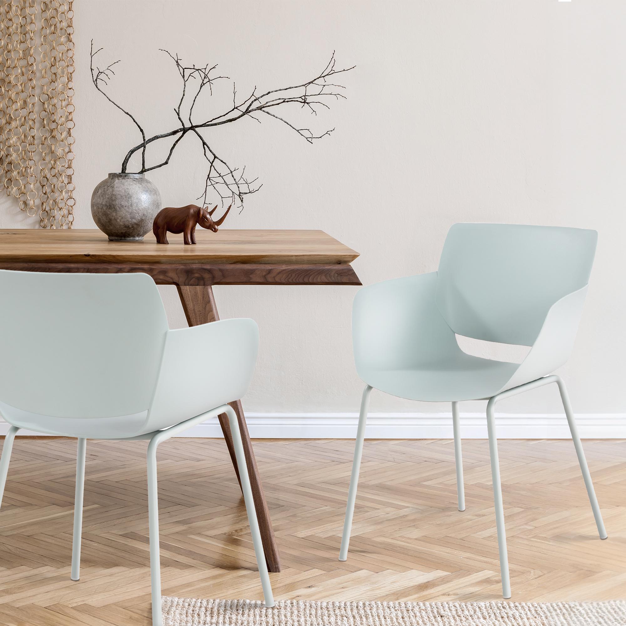 Ensemble de 2 chaises de jardin Alpena