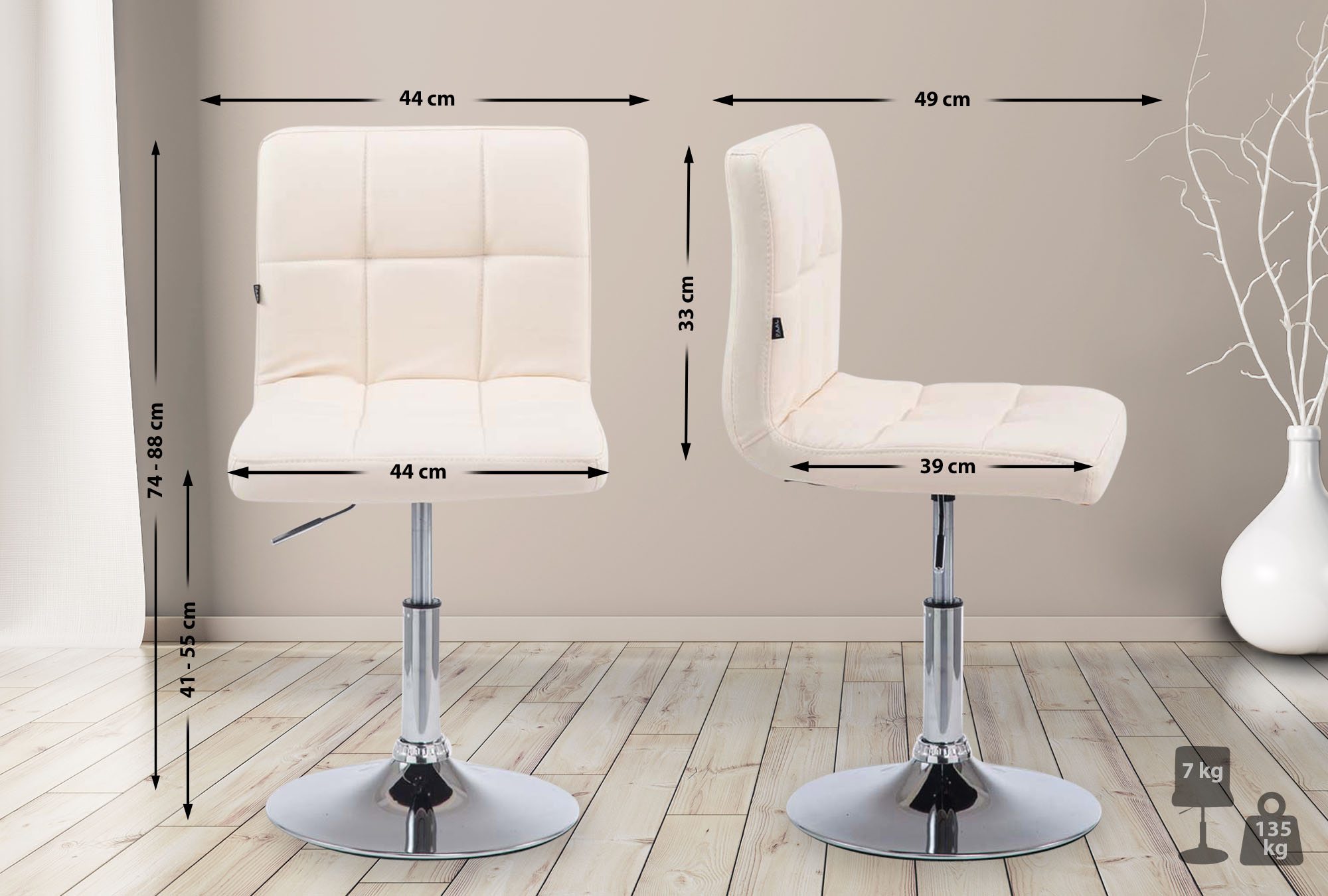 Chaise lounge Palma V2 similicuir