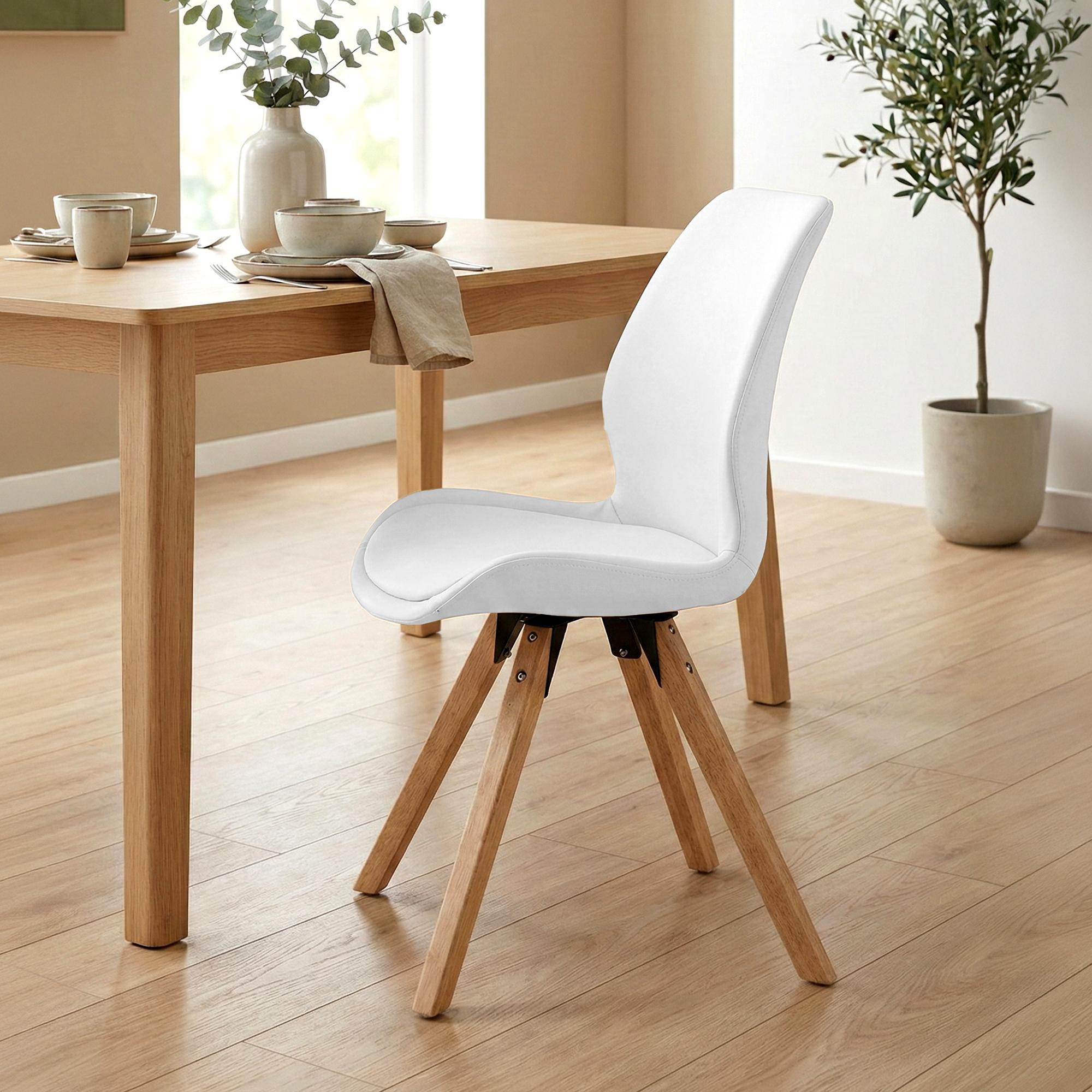 Lot de 2 chaises de salle a manger Luna
