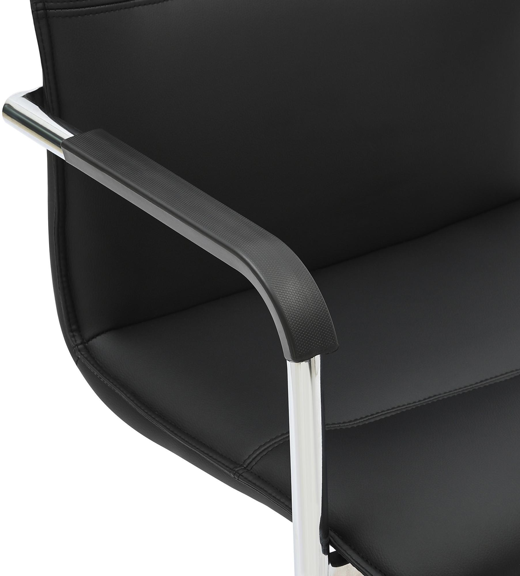Chaise cantilever Seattle en similicuir