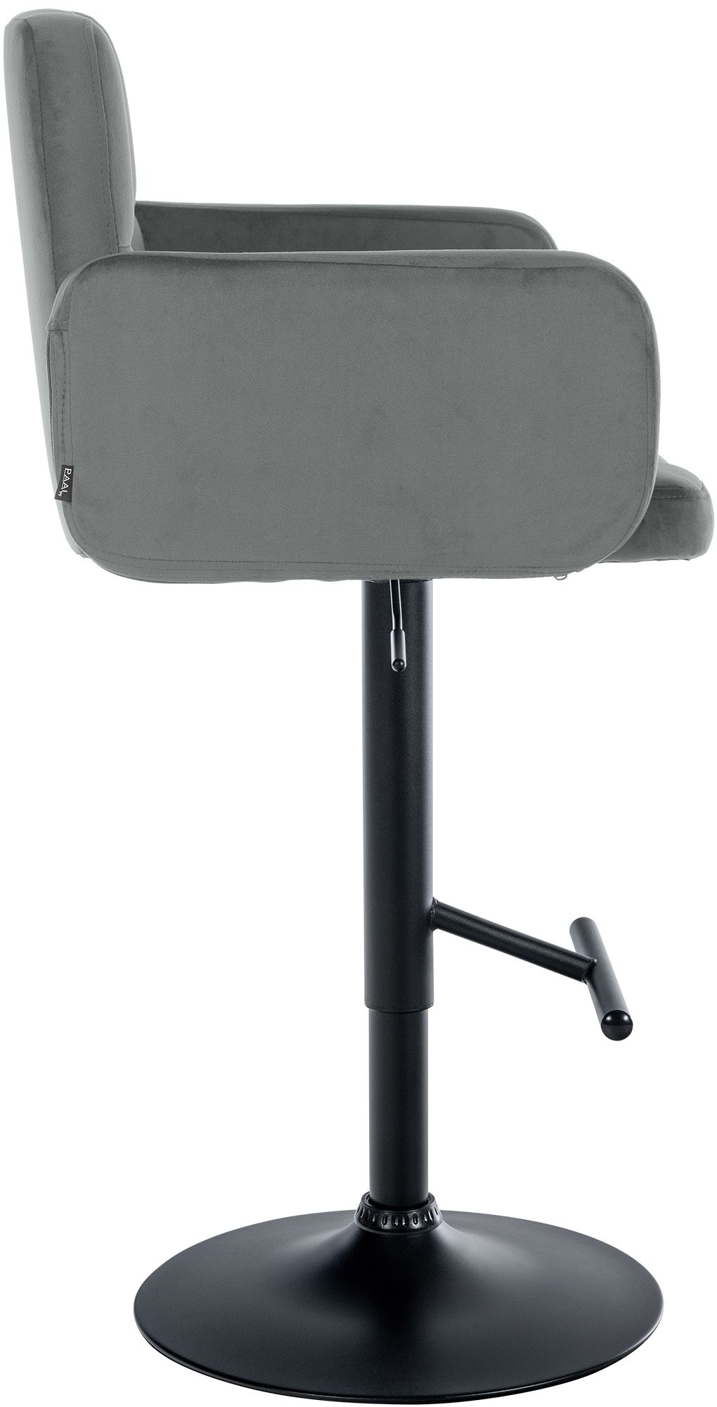 Lot de 2 tabourets de bar Los Angeles velours
