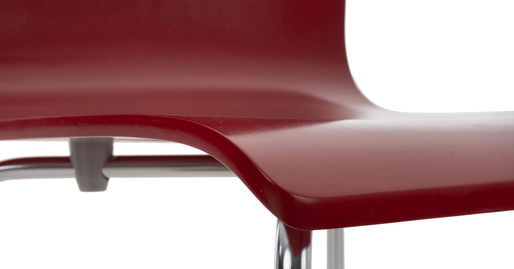 Set 2 Chaises Pepe en bois Rouge