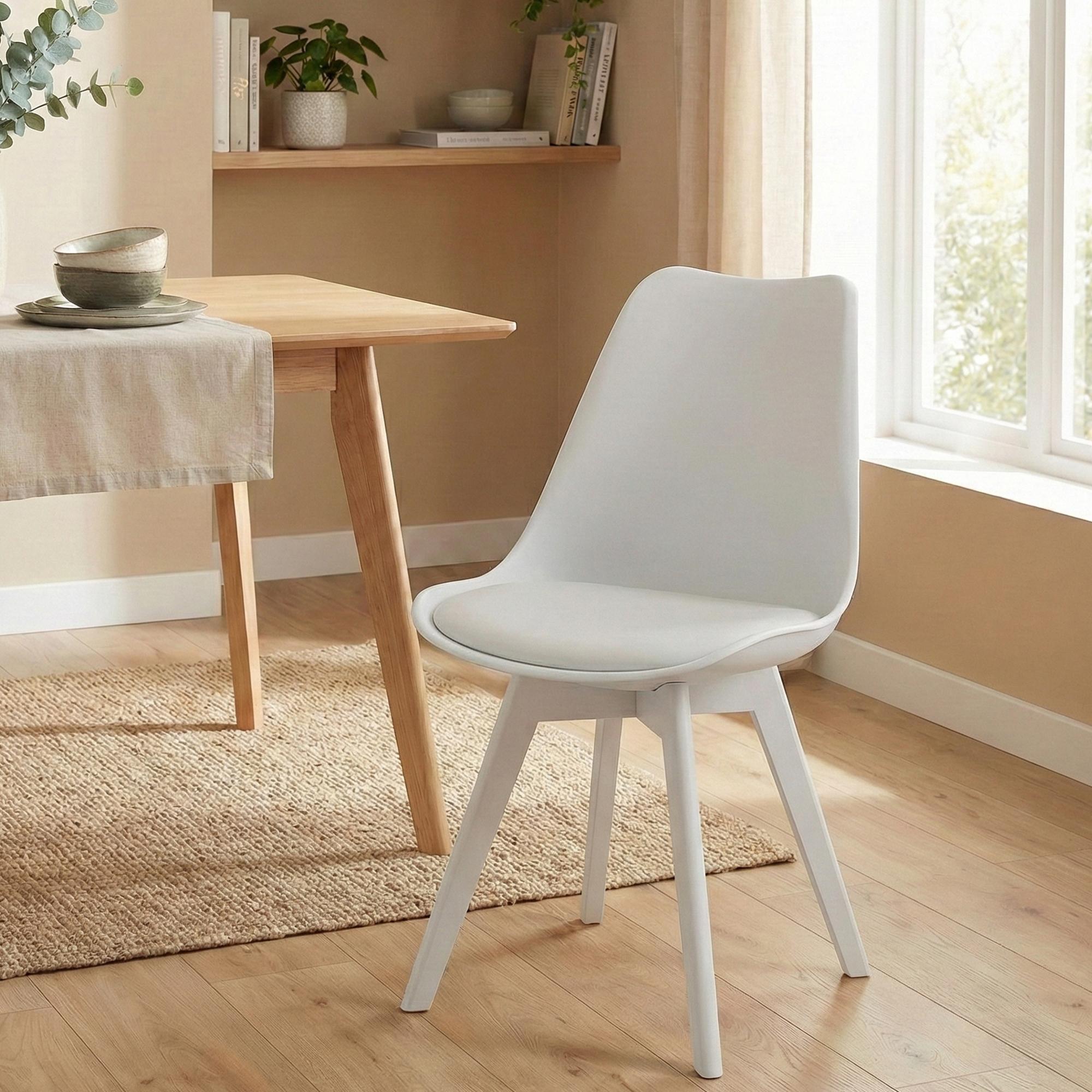 Lot de 4 chaises de salle a manger Linares