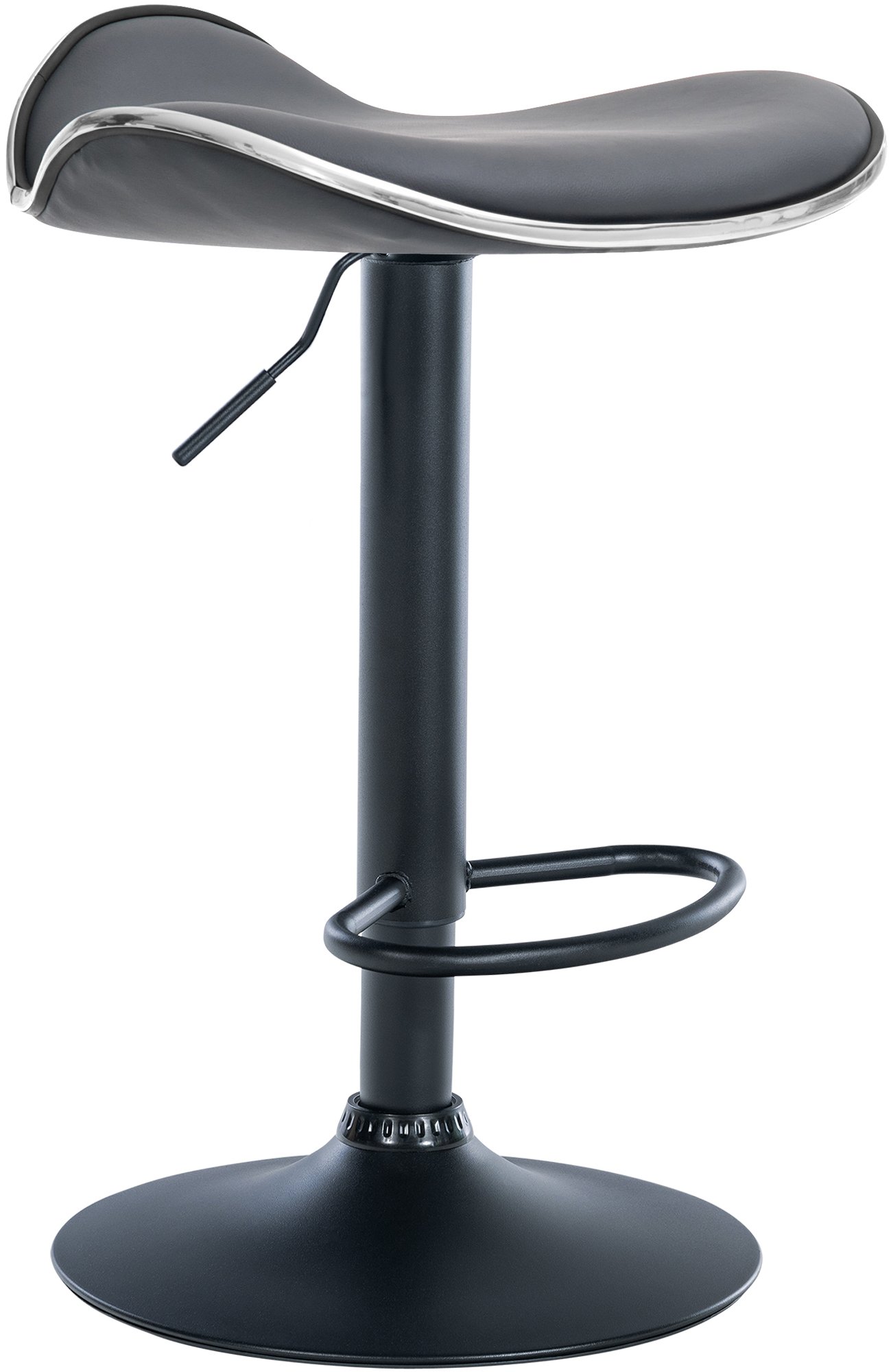 Tabouret de bar Shanghai similicuir avec pied en métal