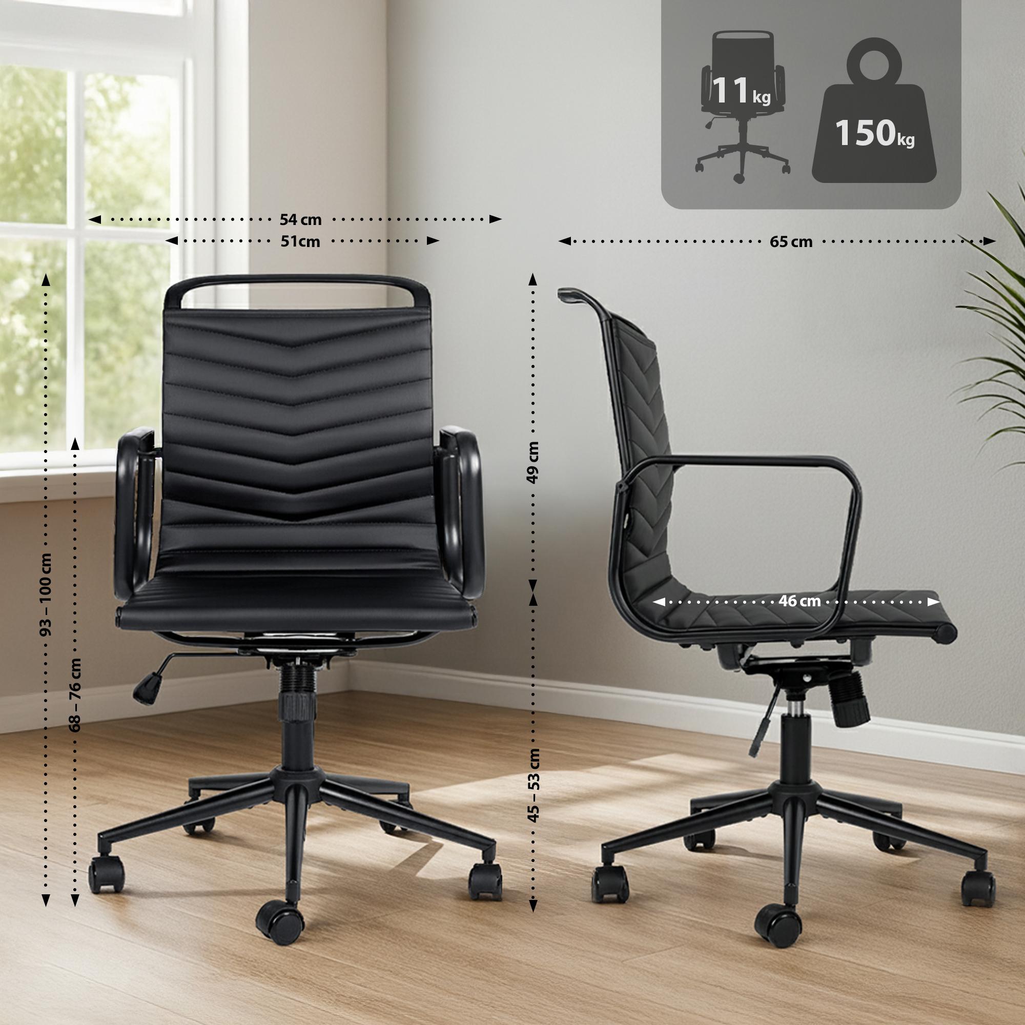 Chaise de Bureau Bakers en Similicuir