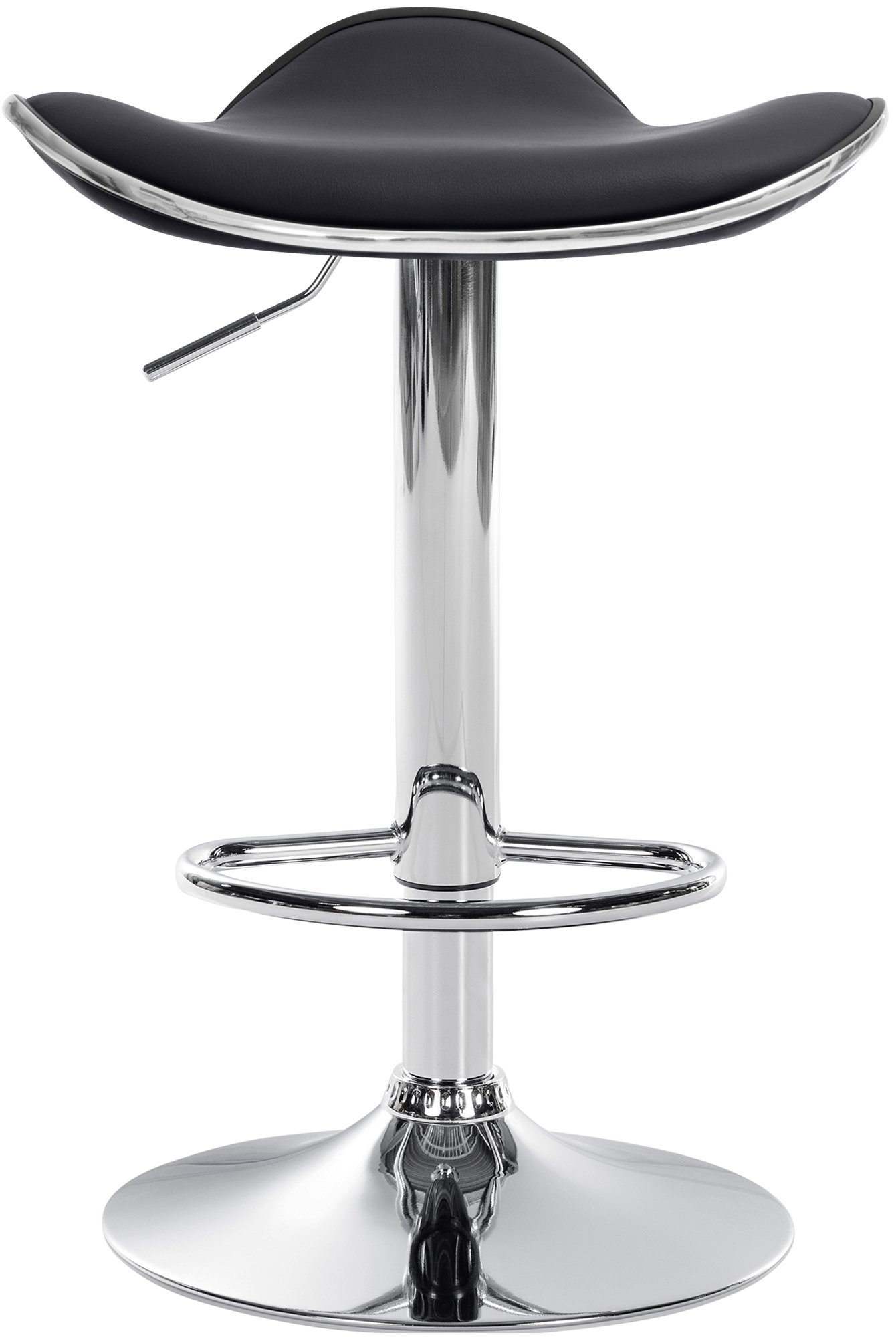 Tabouret de bar Shanghai similicuir avec pied en métal