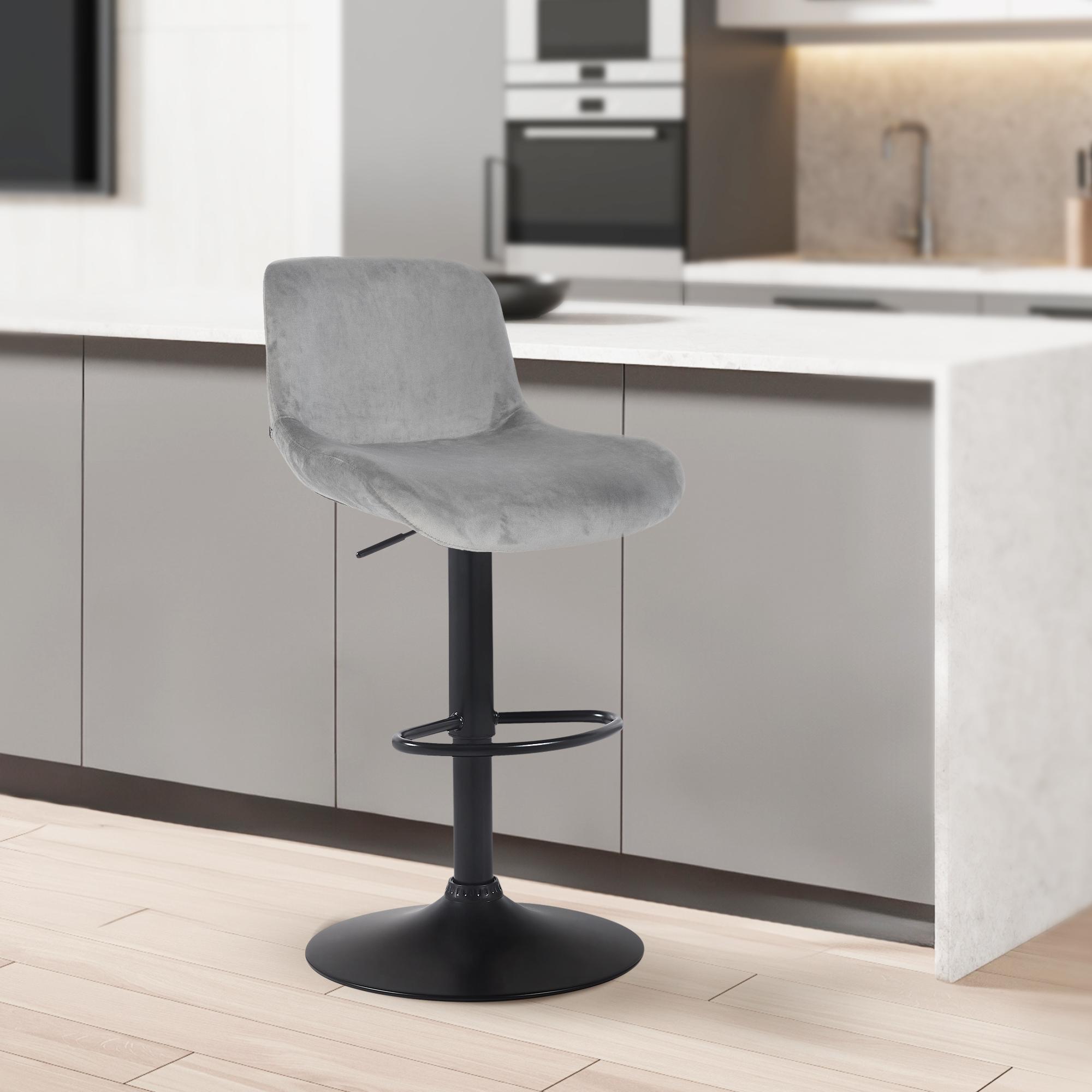 Lot de 2 tabourets de bar Solon noir