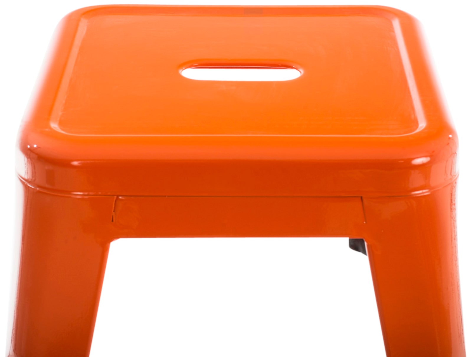 Lot de 4 tabourets bas au style industriel Armin en métal