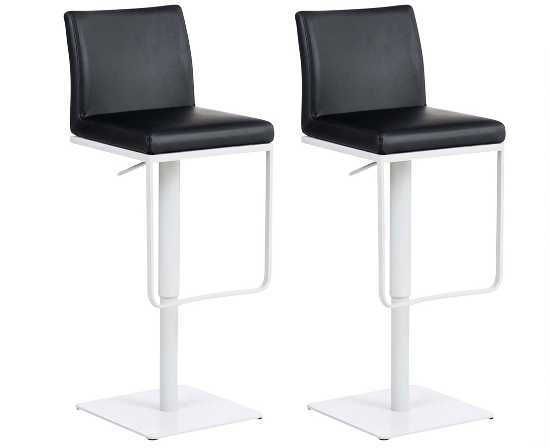 Lot de 2 tabourets de bar Panama recouverts de similicuir