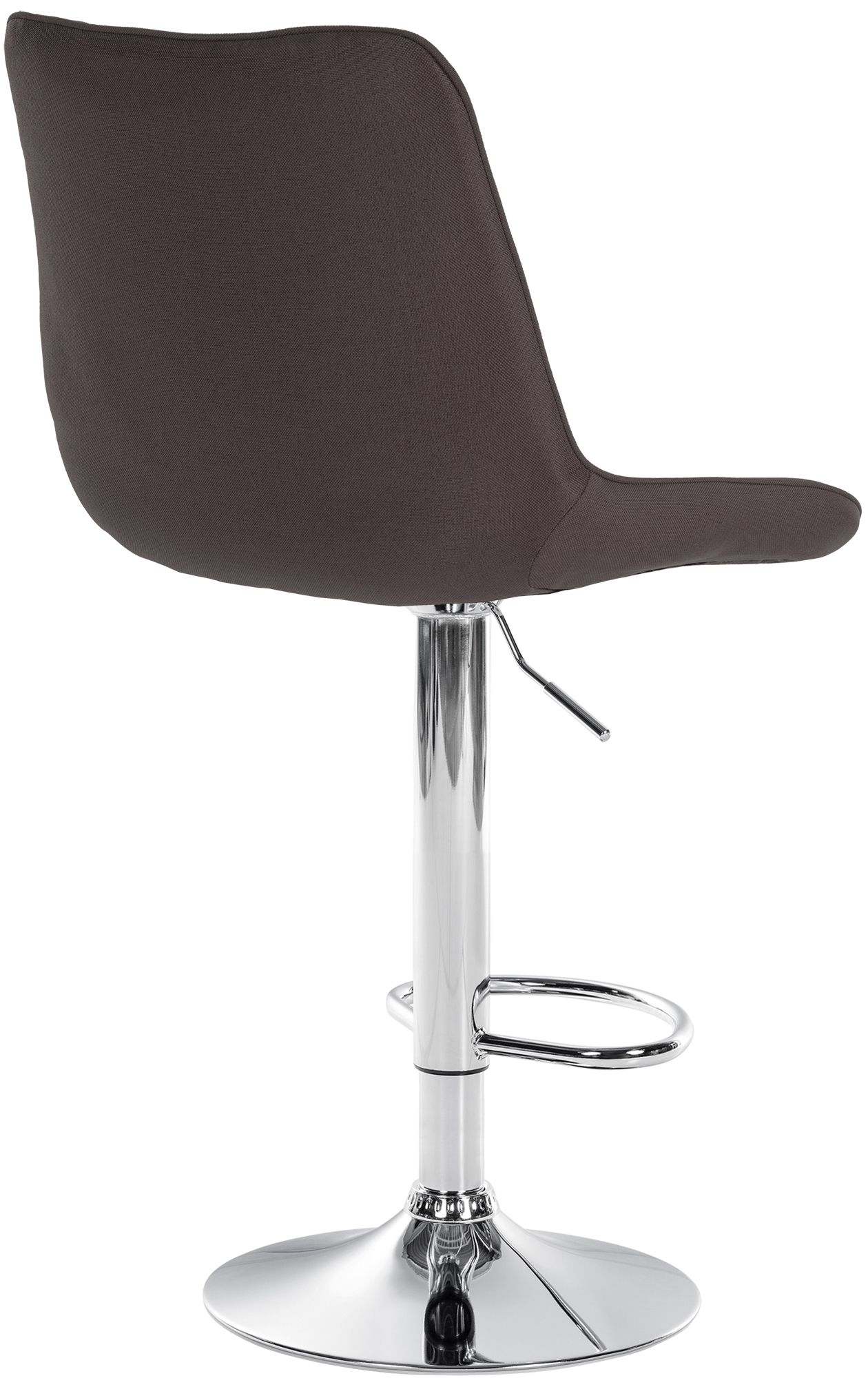 Tabouret de bar Toni en Tissu Pied trompette en Métal