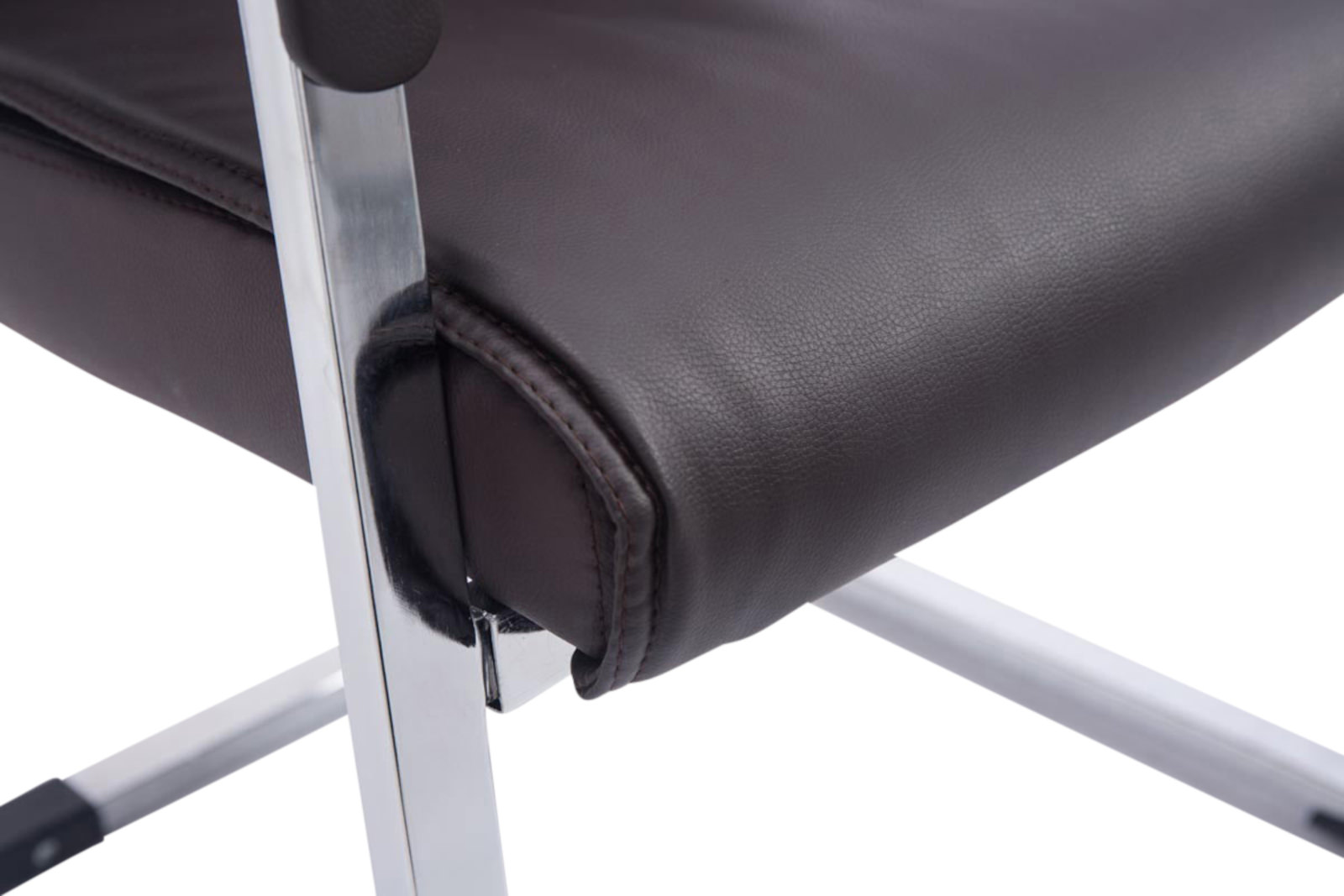 Lot de 2 Chaises Cantilever XXL Anubis en Similicuir avec accoudoirs