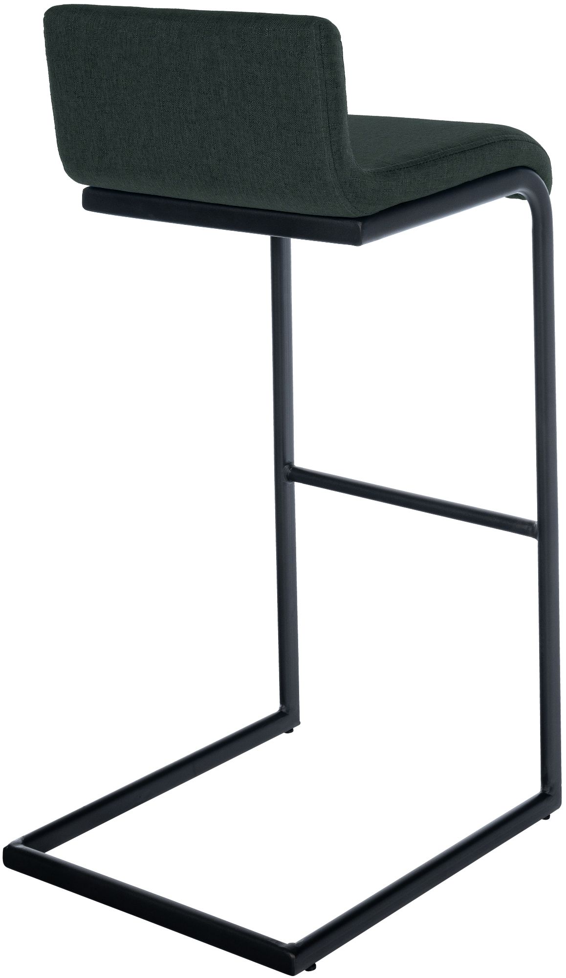 Lot de 2 Tabourets de Bar Newport, Piétement Métallique Noir