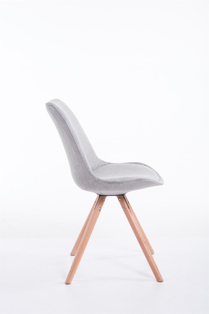 Chaise Toulouse tissu pieds ronds