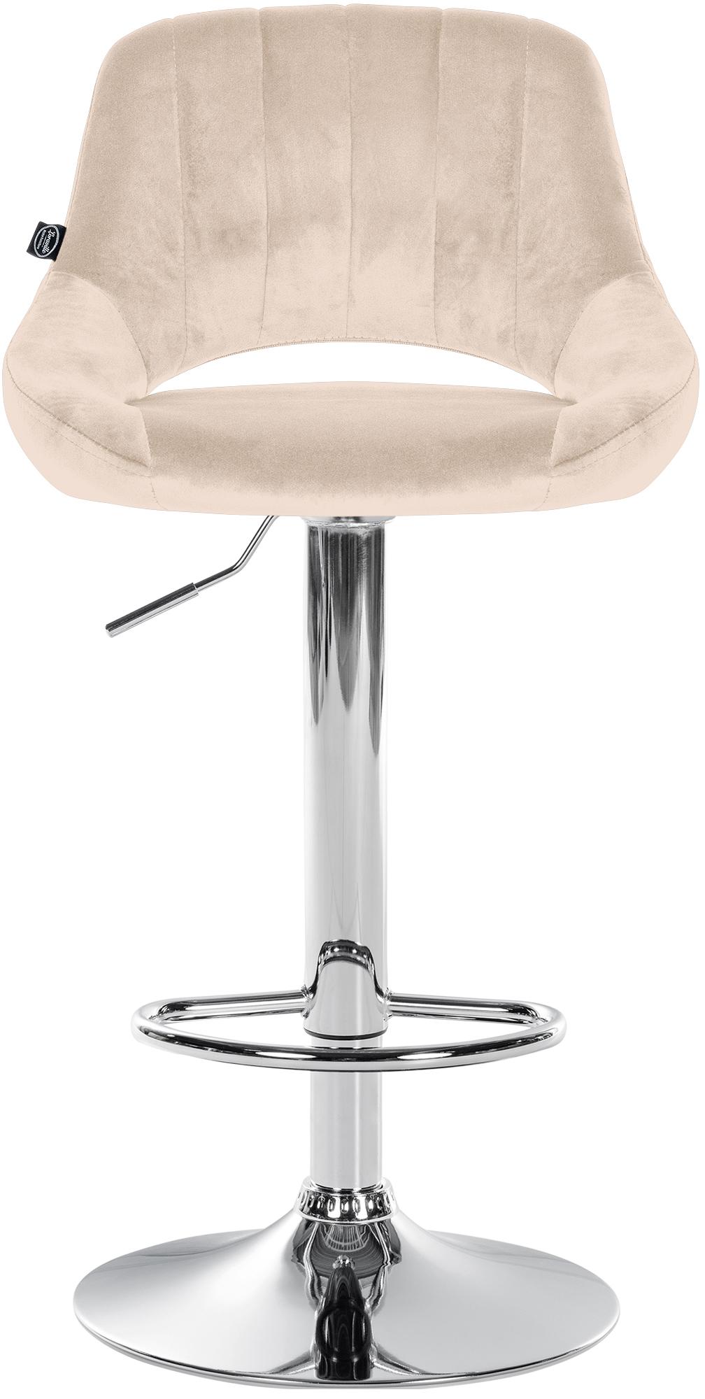 Lot de 2 tabourets de bar Milet en velours