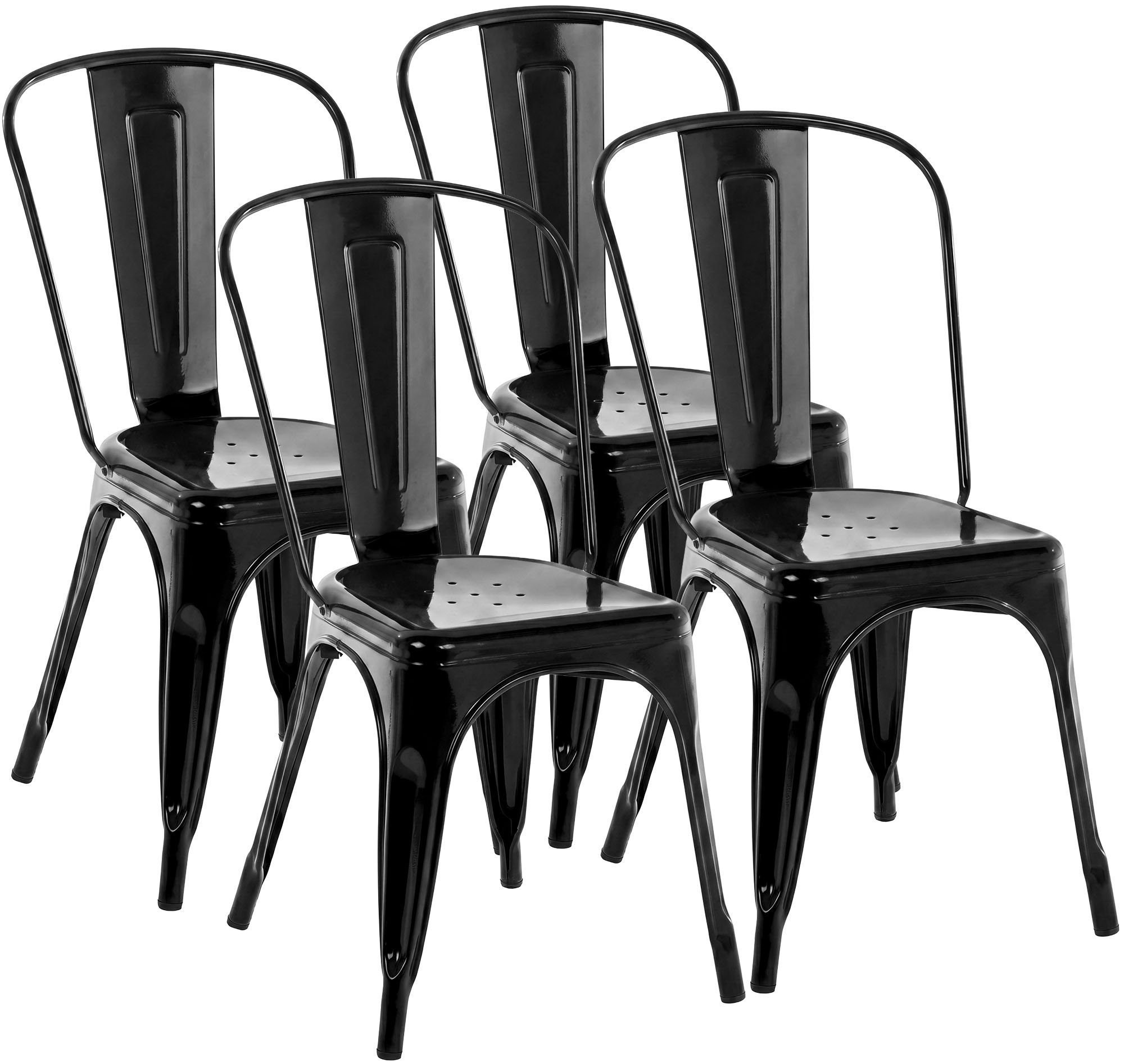 Lot de 4 chaises empilables Benedikt