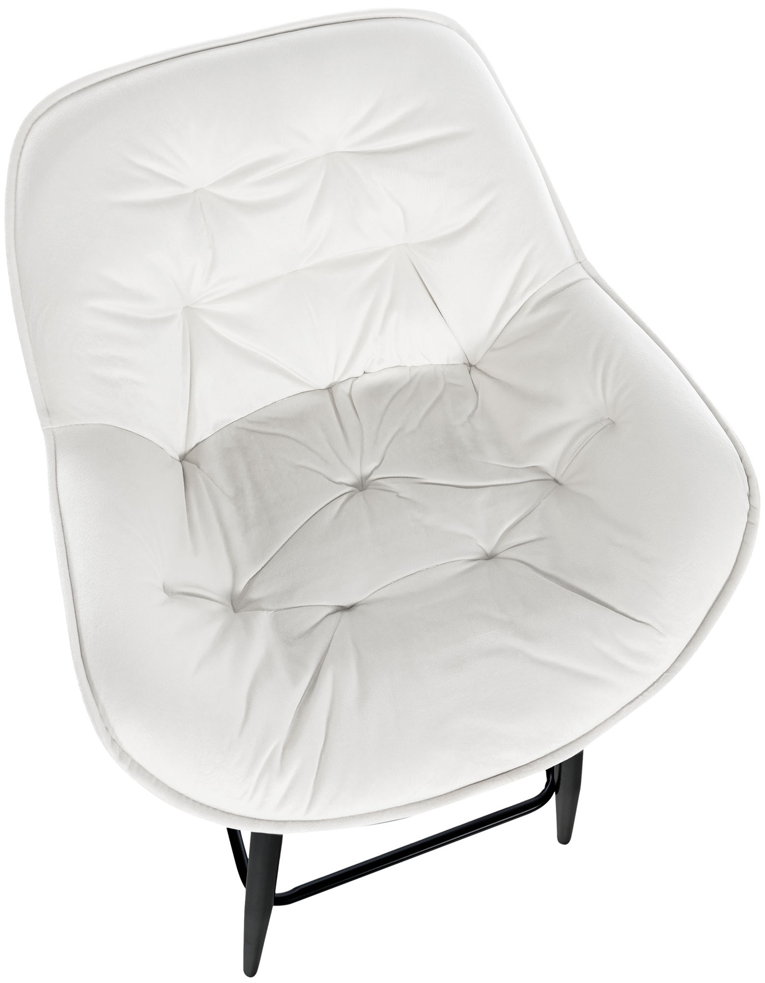 Tabouret de bar Gibson velours hauteur d'assise 76 cm