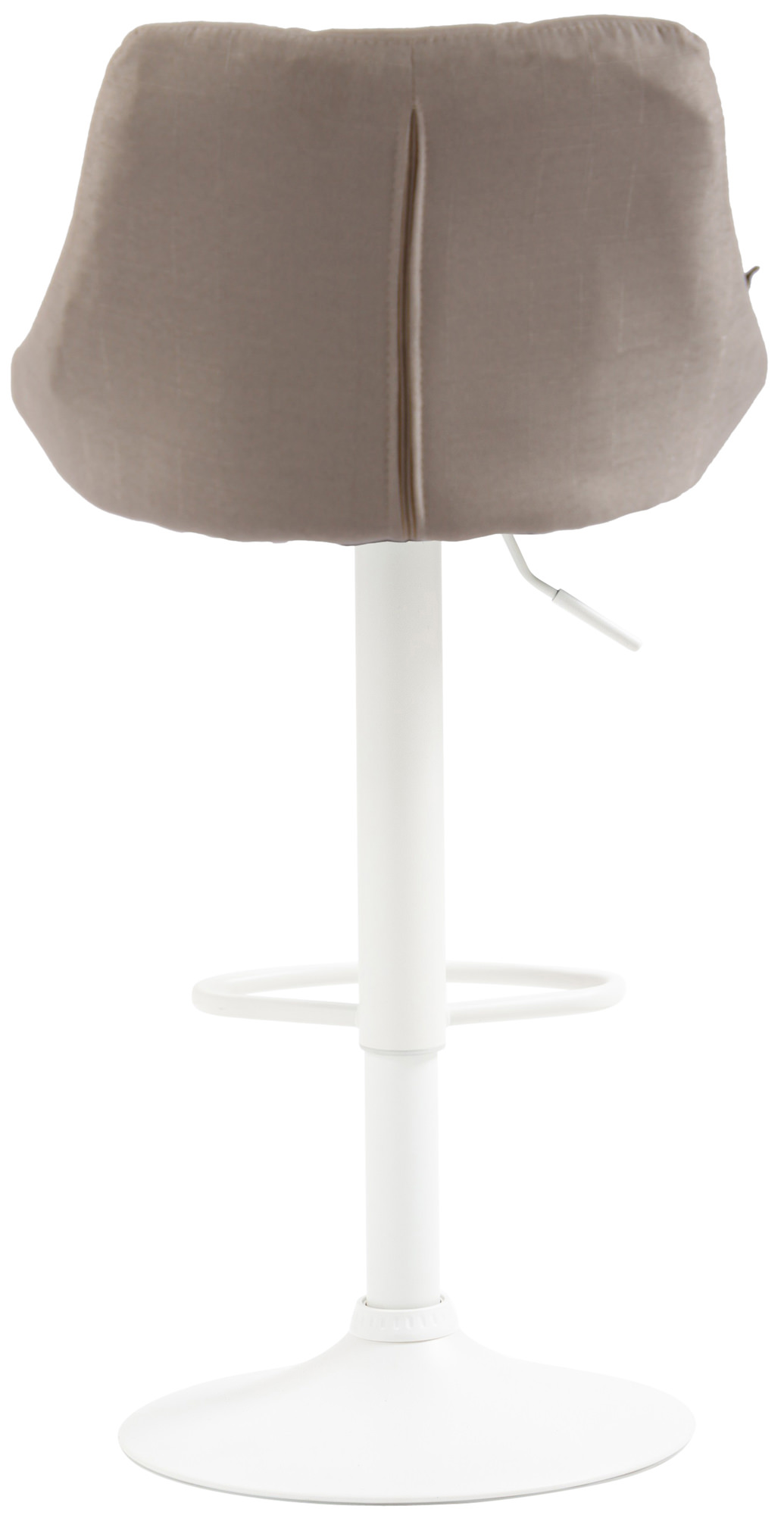 Tabouret de bar Lazio en Tissu Hauteur réglable siège pivotant