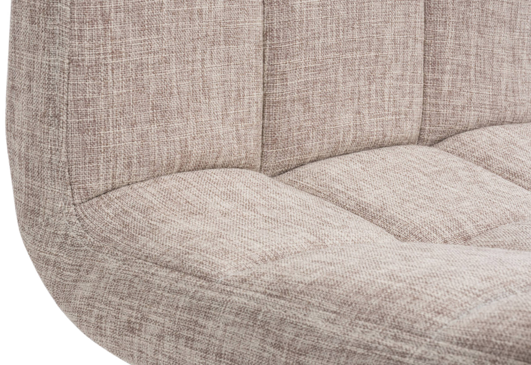Lot de 2 Tabourets de bar Peru en Tissu Piètement Métal Pivotant et Ajustable