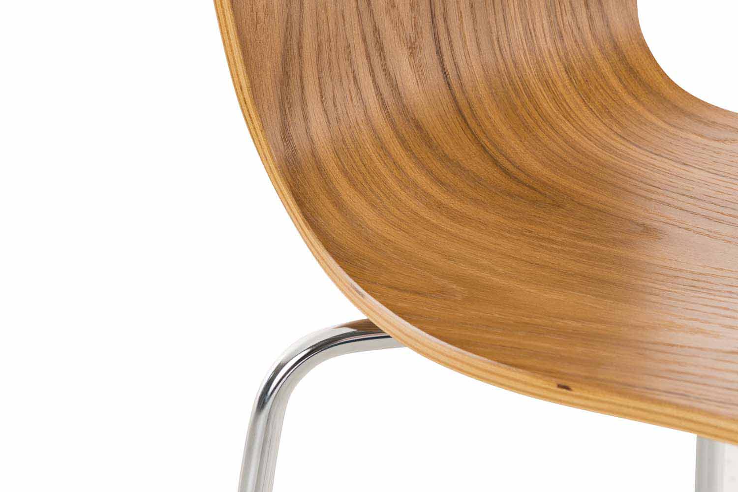 Lot de 2 chaises visiteur Aaron Chêne