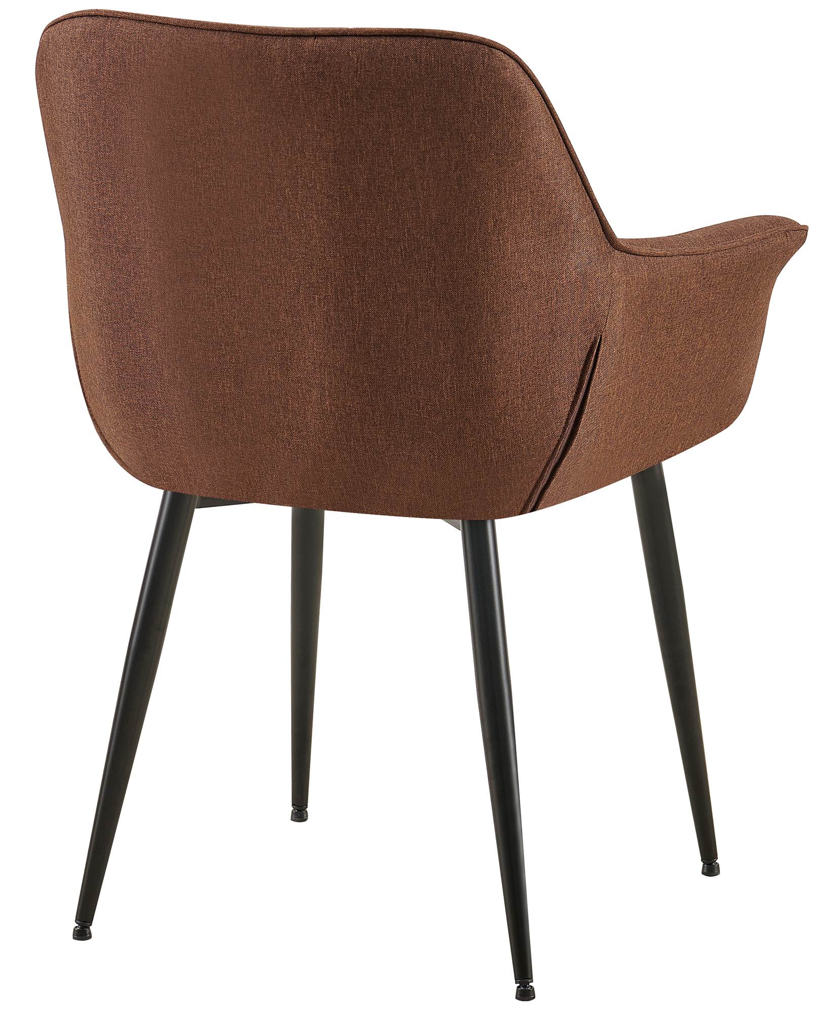 Chaise de salle à manger Roseville avec accoudoirs et pieds en métal